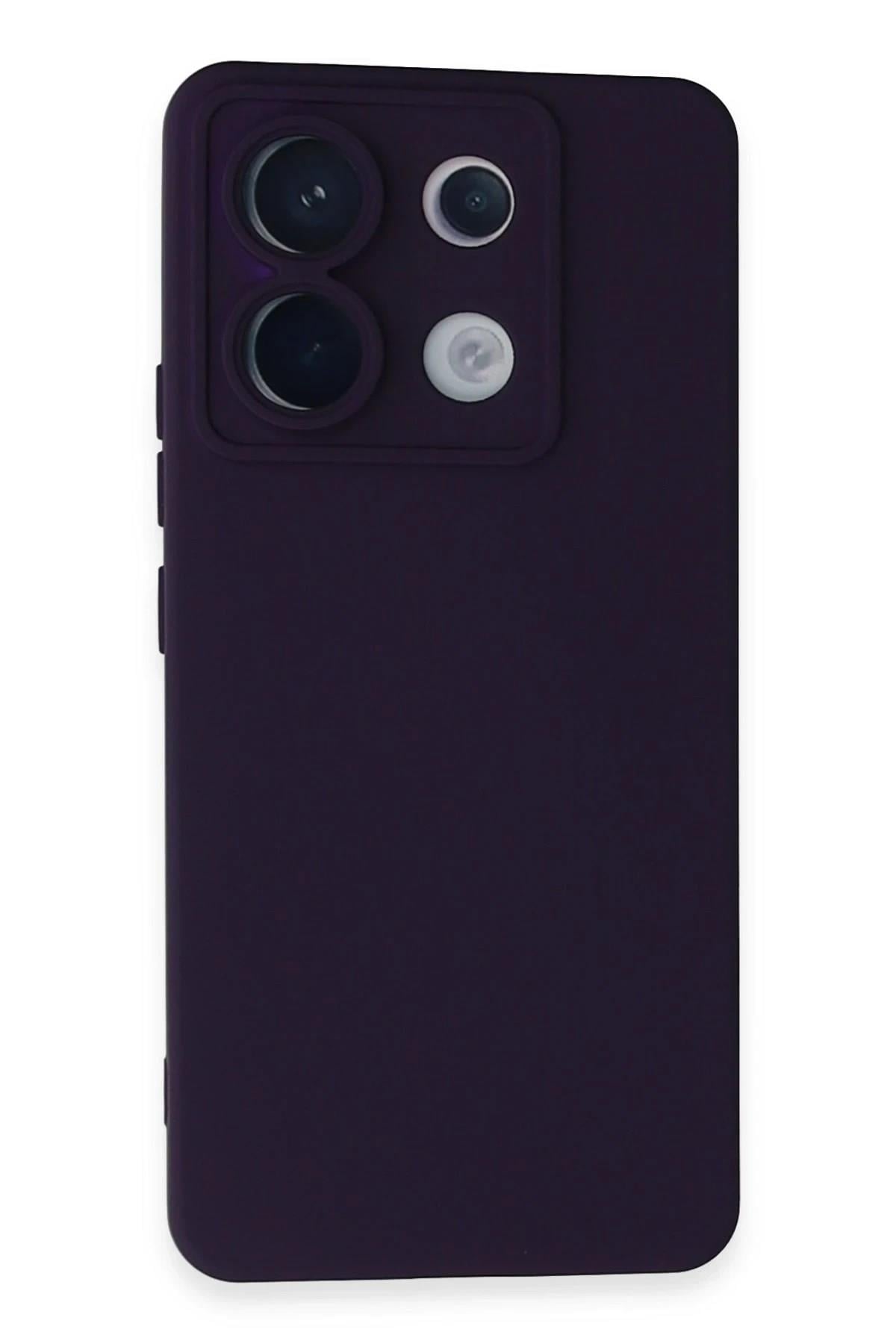 Mey İthalat®   Redmi Note 13 Pro 5G Kılıf Nano içi Kadife Silikon - Mor