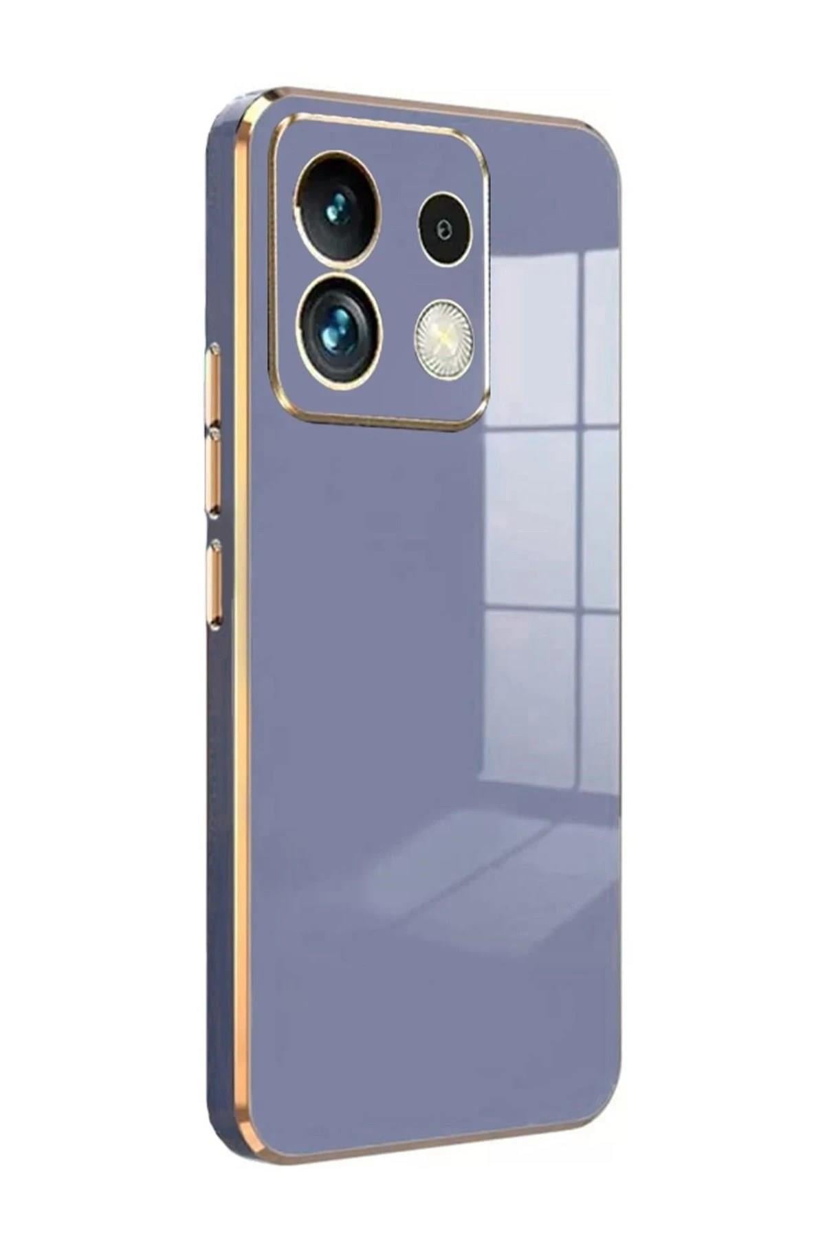 Mey İthalat®   Redmi Note 13 Pro 5G Kılıf Volet Silikon - Mavi