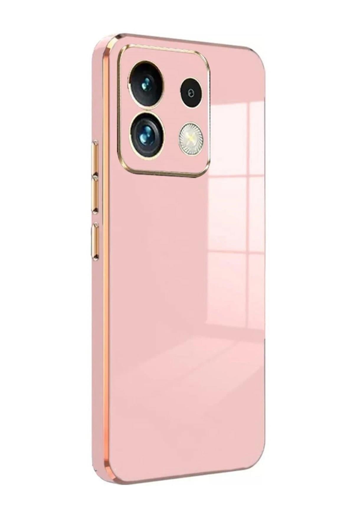 Mey İthalat®   Redmi Note 13 Pro 5G Kılıf Volet Silikon - Pembe