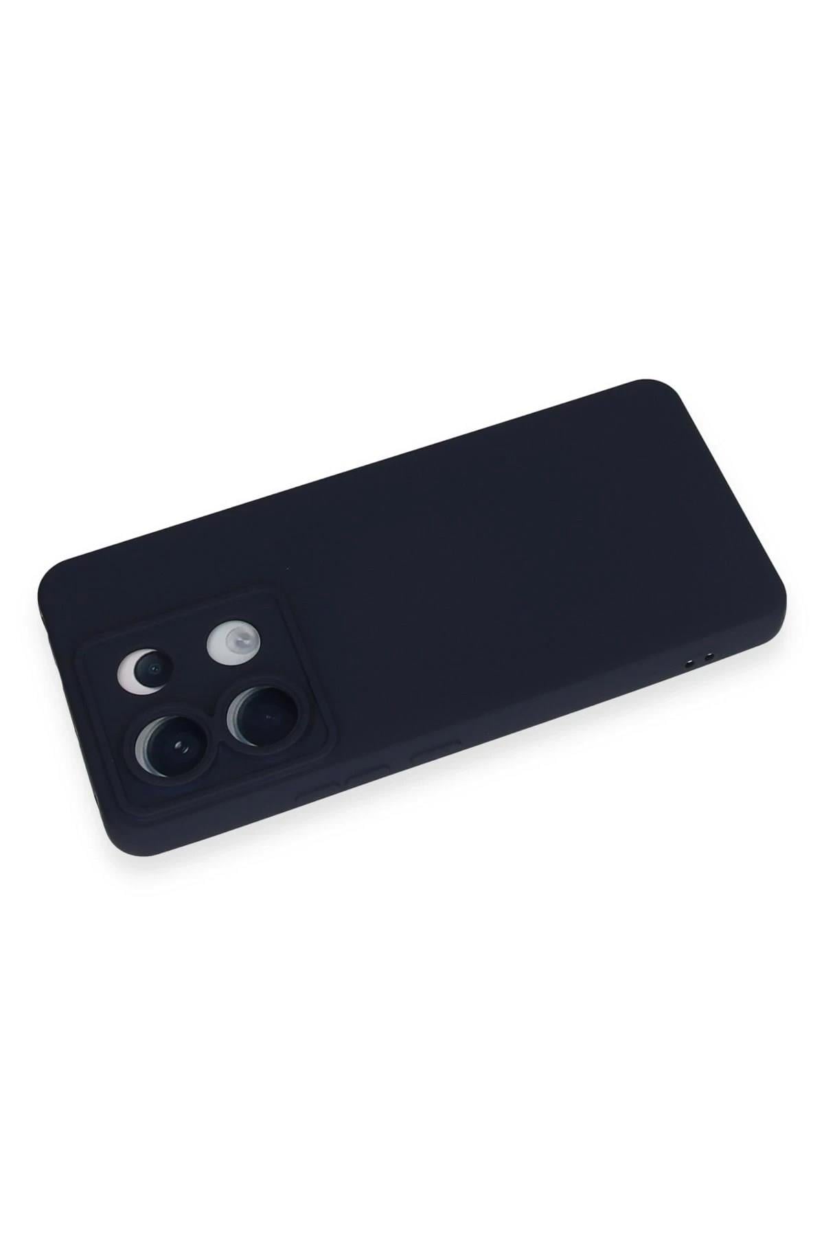 Mey İthalat®   Redmi Note 13 Pro 5G Kılıf Nano içi Kadife Silikon - Lacivert