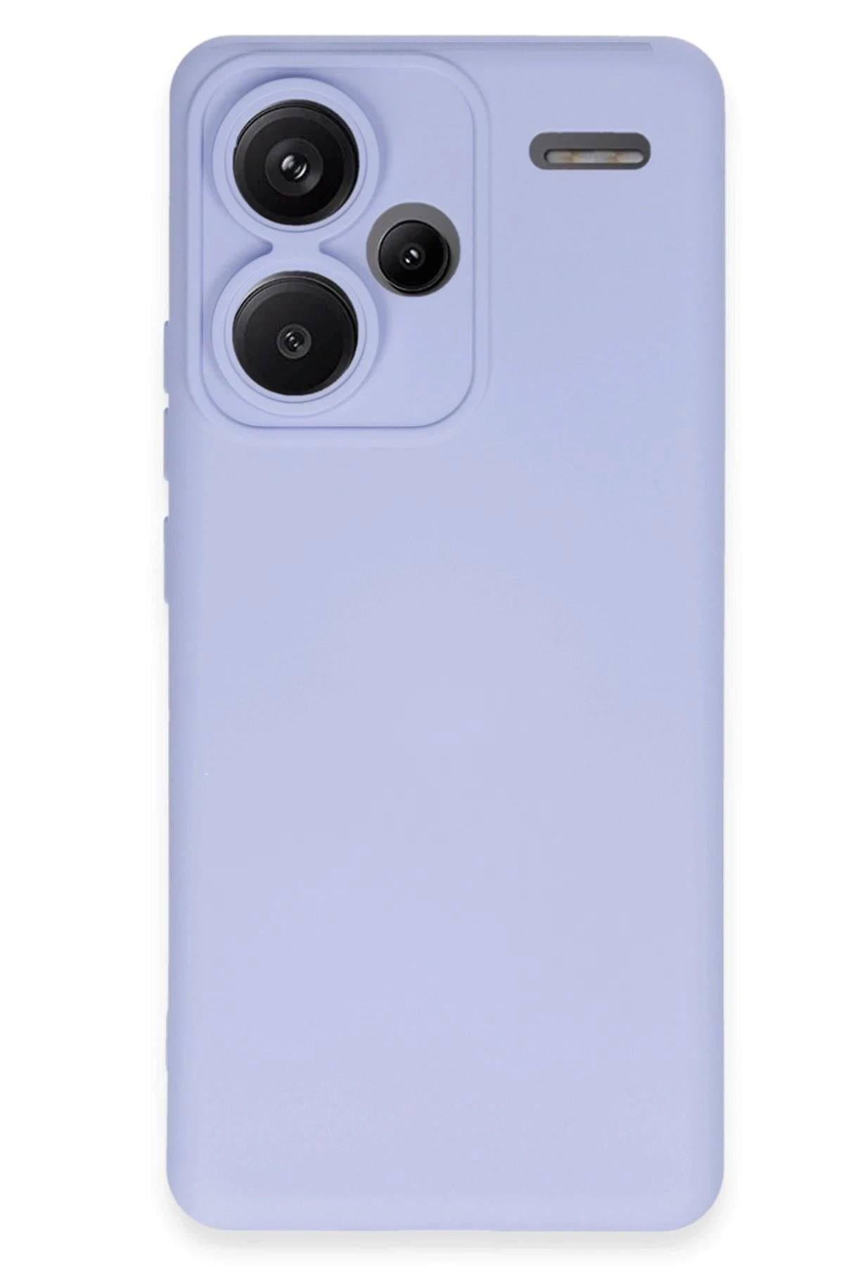 Mey İthalat®   Redmi Note 13 Pro Plus Kılıf Nano içi Kadife Silikon - Lila