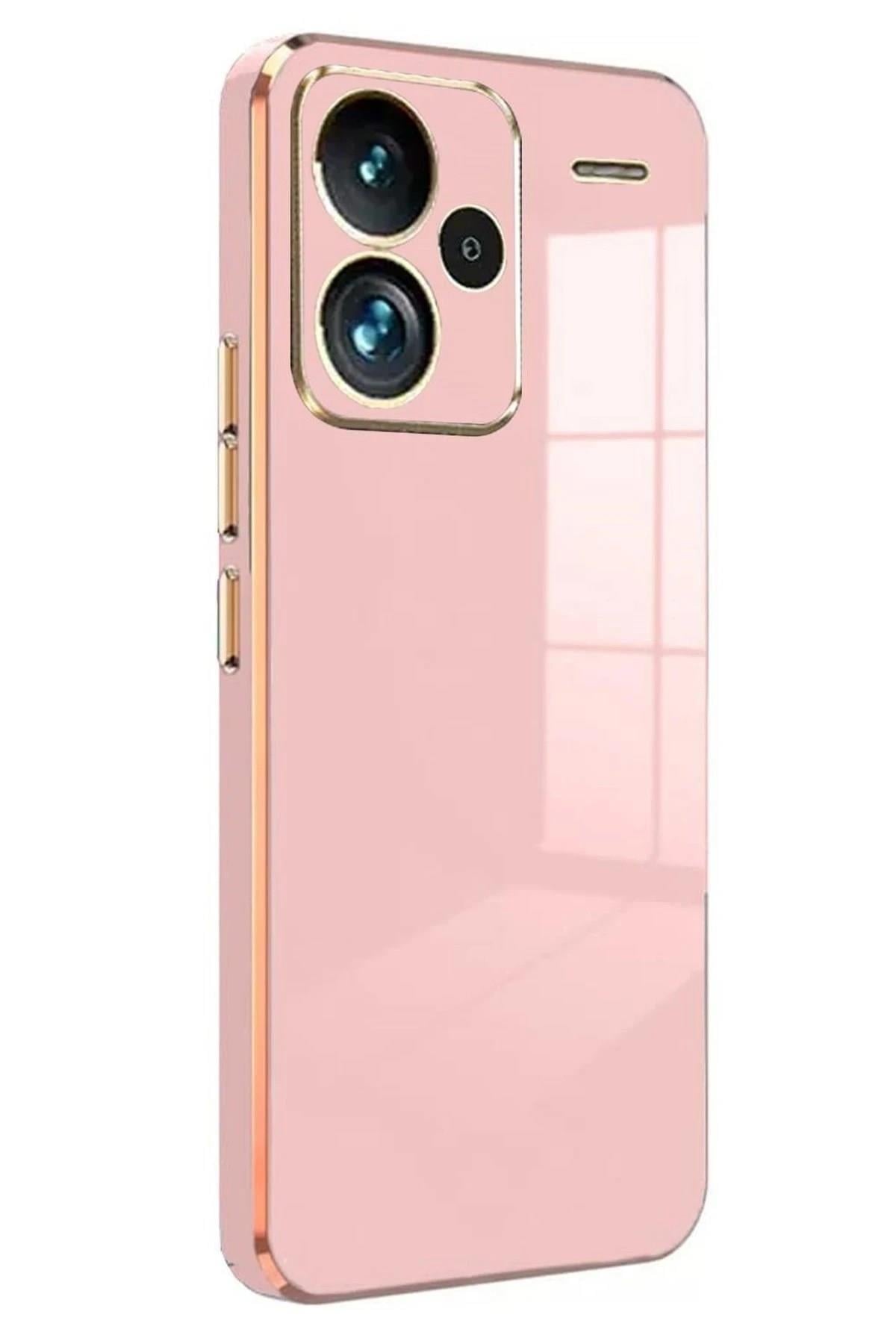 Mey İthalat®   Redmi Note 13 Pro Plus Kılıf Volet Silikon - Pembe