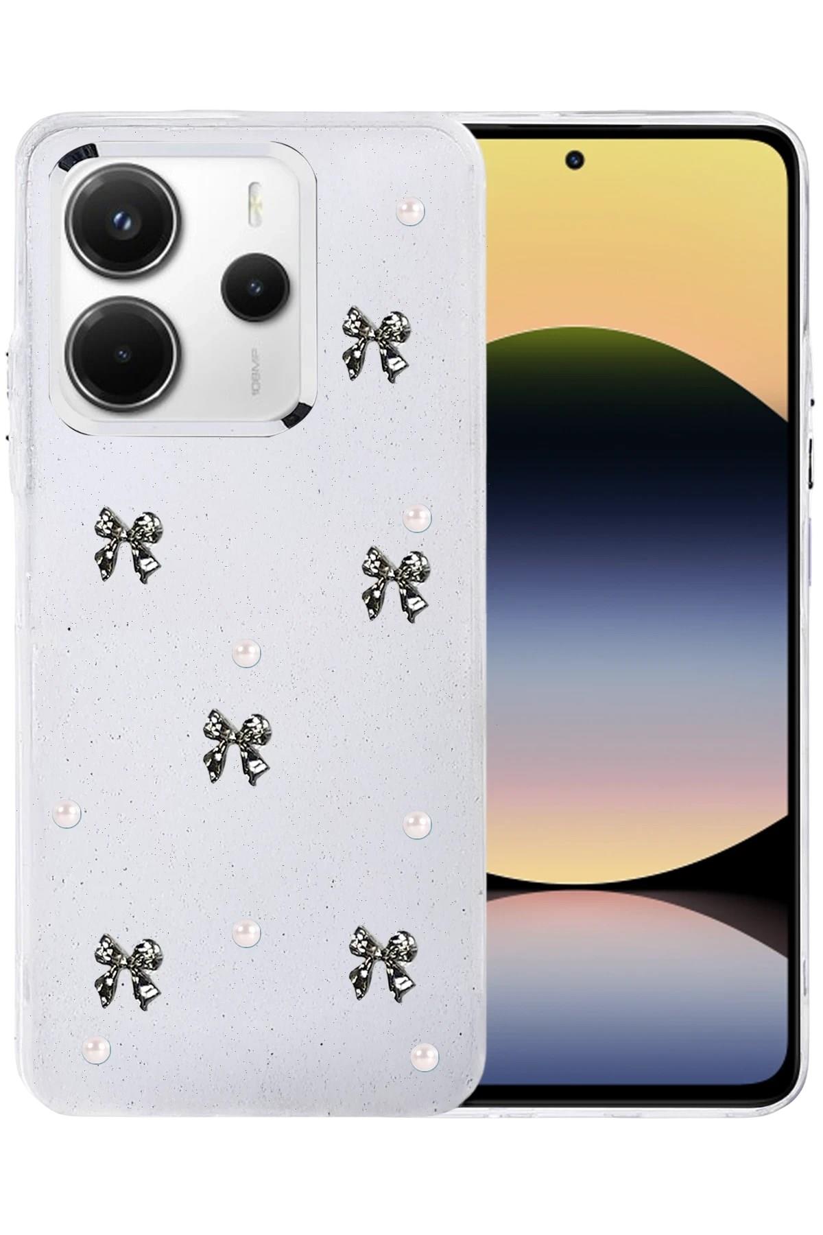 Mey İthalat®   Redmi Note 14 4G Fiyonk Desenli Kapak - Desen 8