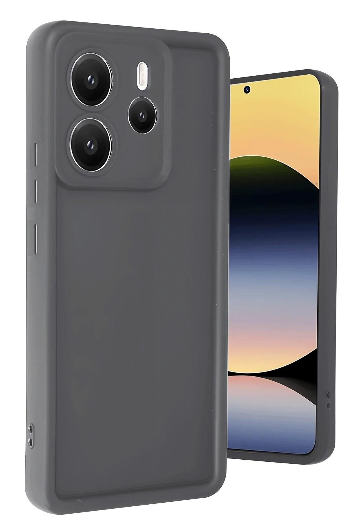 Mey İthalat®   Redmi Note 14 4G Kılıf Viera Silikon - Gri