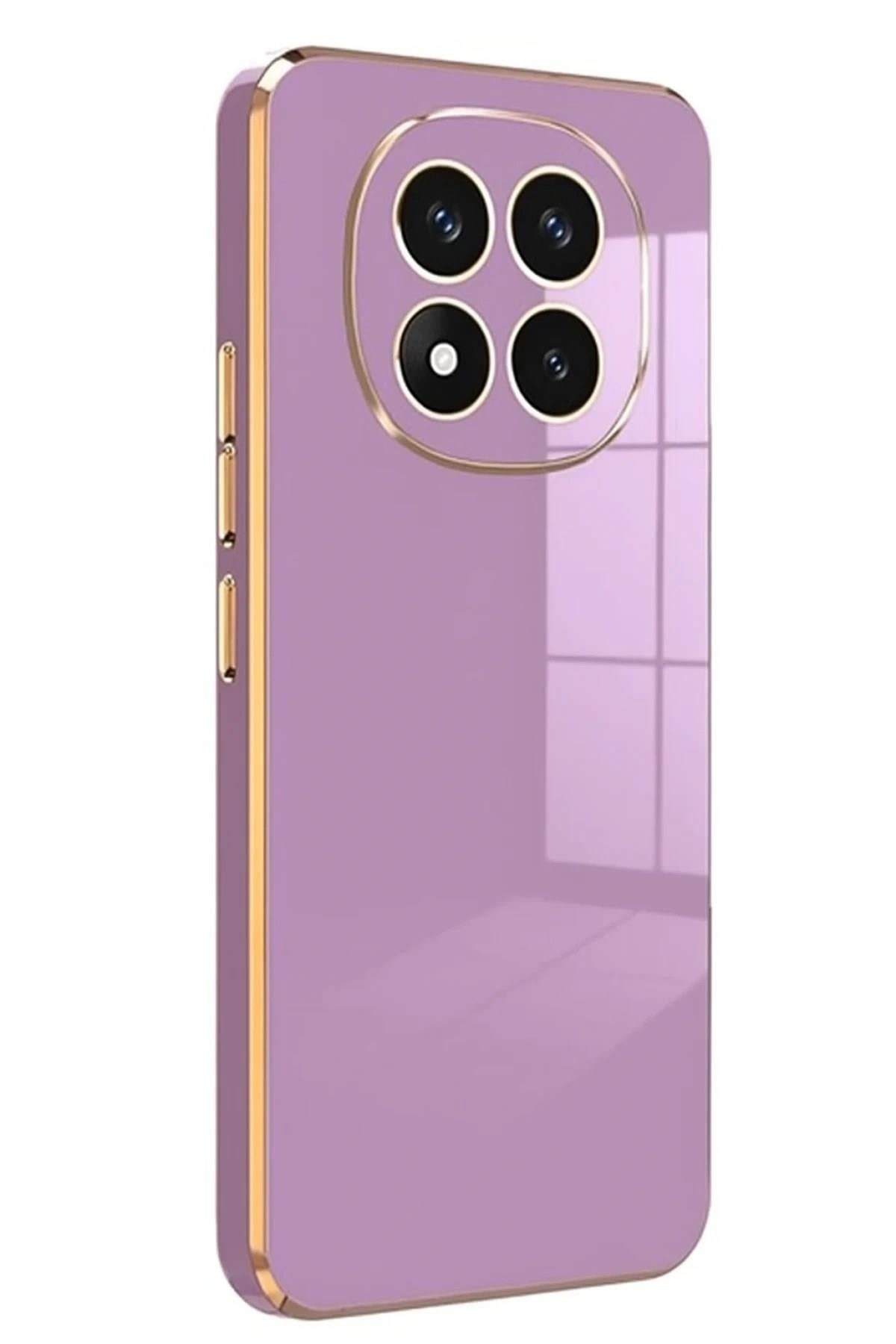 Mey İthalat®   Redmi Note 14 Pro 4G Kılıf Volet Silikon - Mor