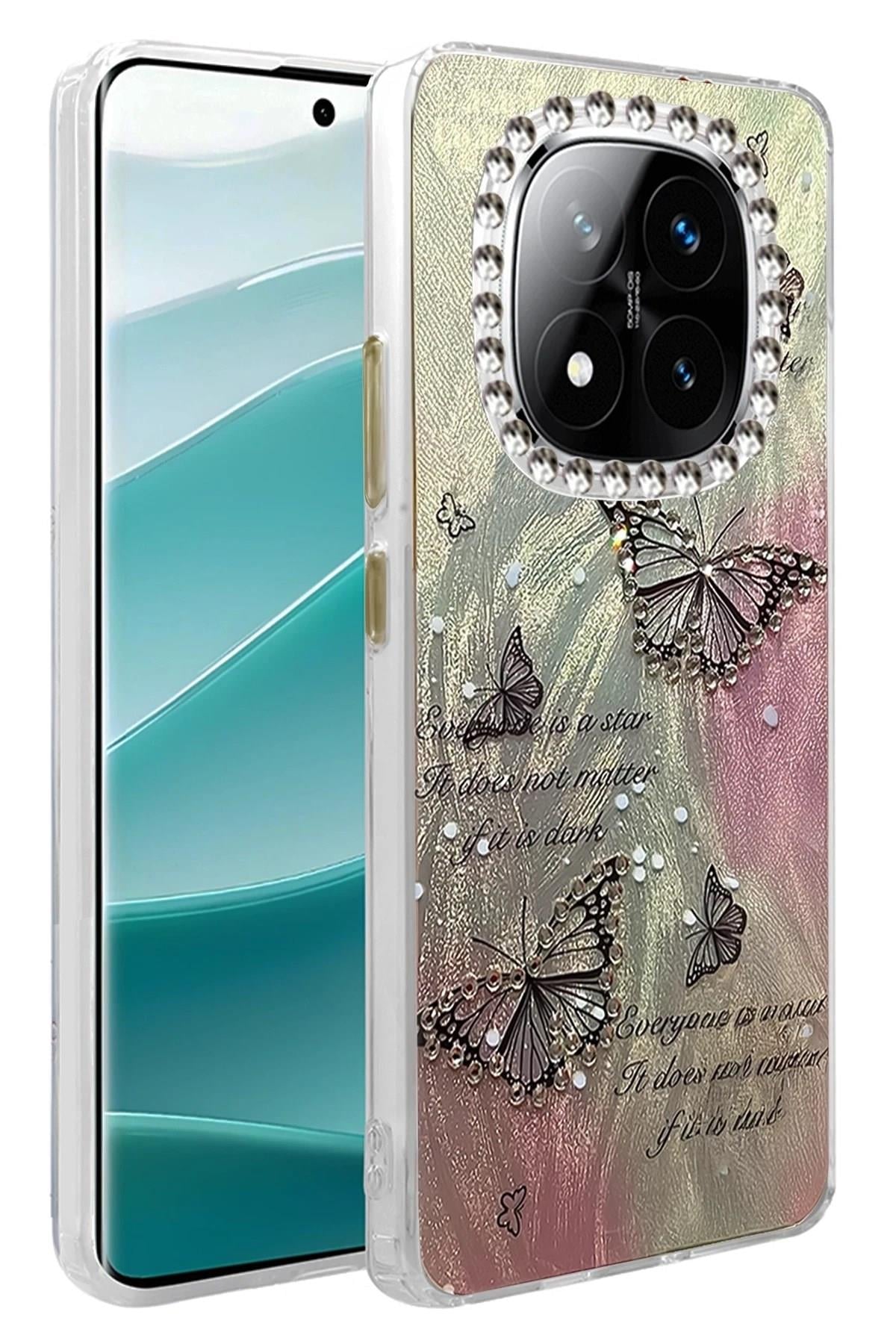 Mey İthalat®   Redmi Note 14 Pro 4G Kılıf Blade Aynalı Desenli Kapak - Desen 6