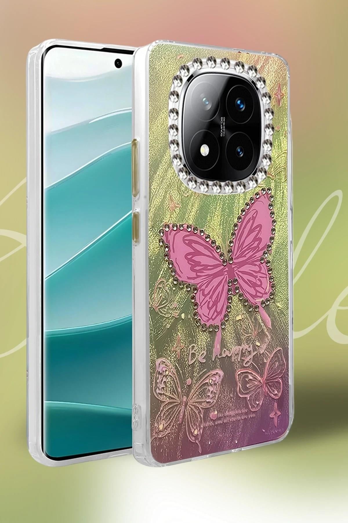 Mey İthalat®   Redmi Note 14 Pro 4G Kılıf Blade Aynalı Desenli Kapak - Desen 2