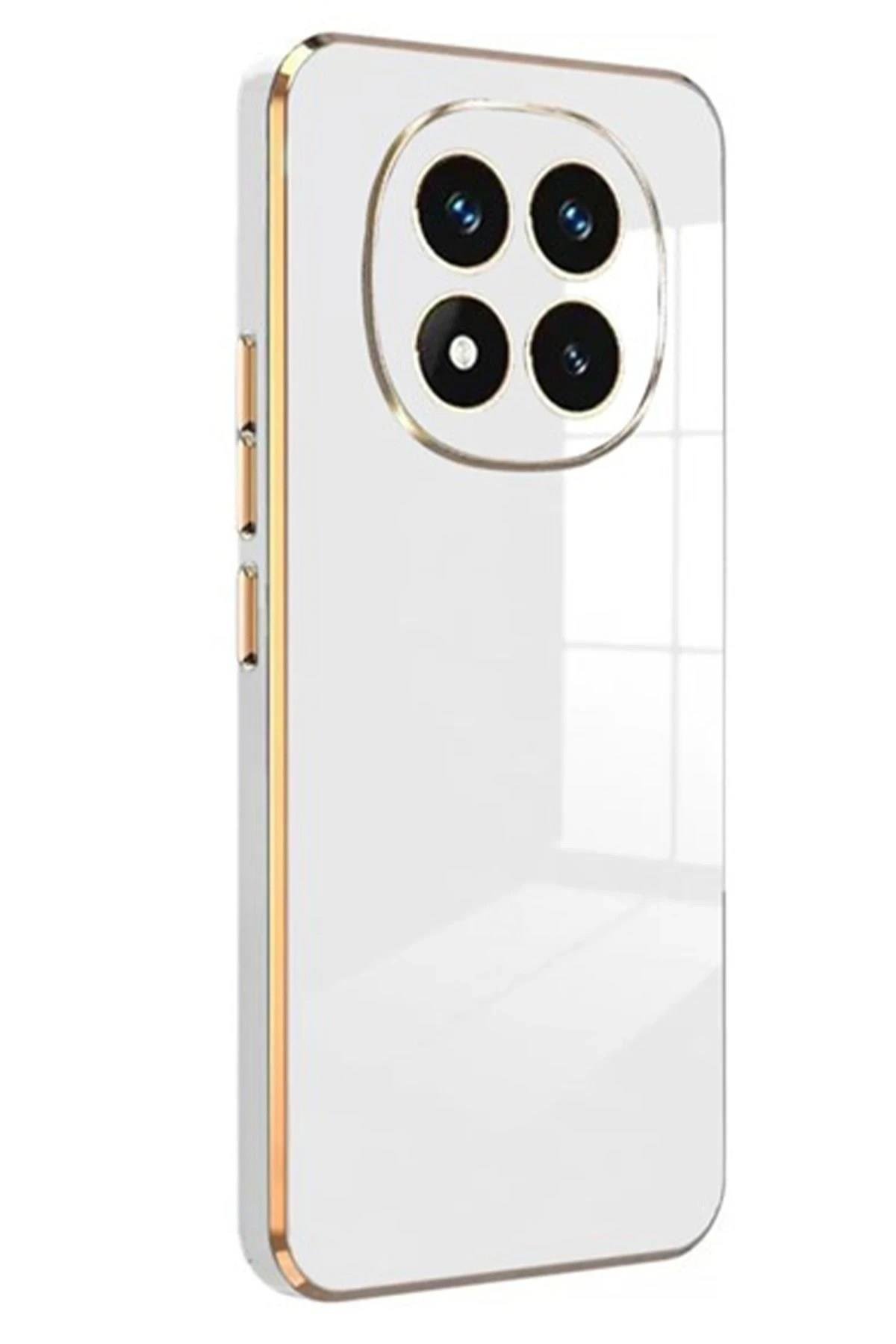 Mey İthalat®   Redmi Note 14 Pro 4G Kılıf Volet Silikon - Beyaz