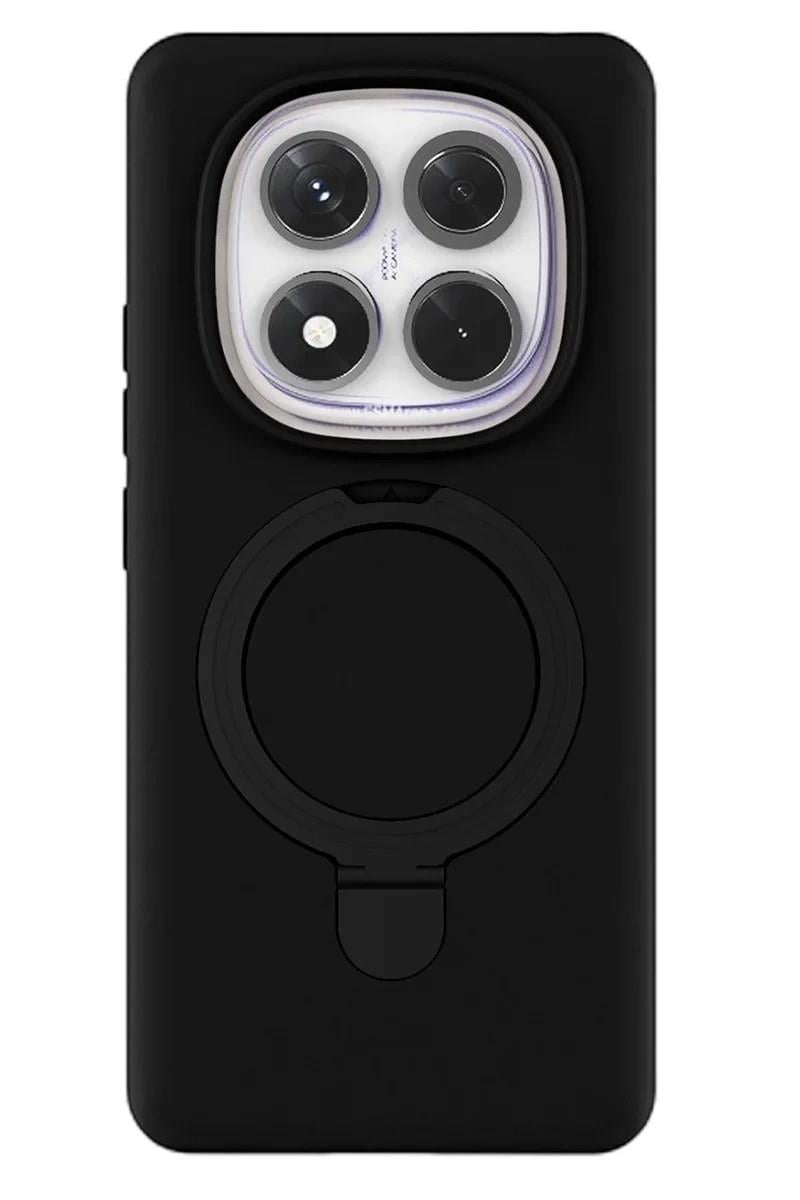 Mey İthalat®   Redmi Note 14 Pro 4G Regal Magsafe Standlı Kapak - Siyah