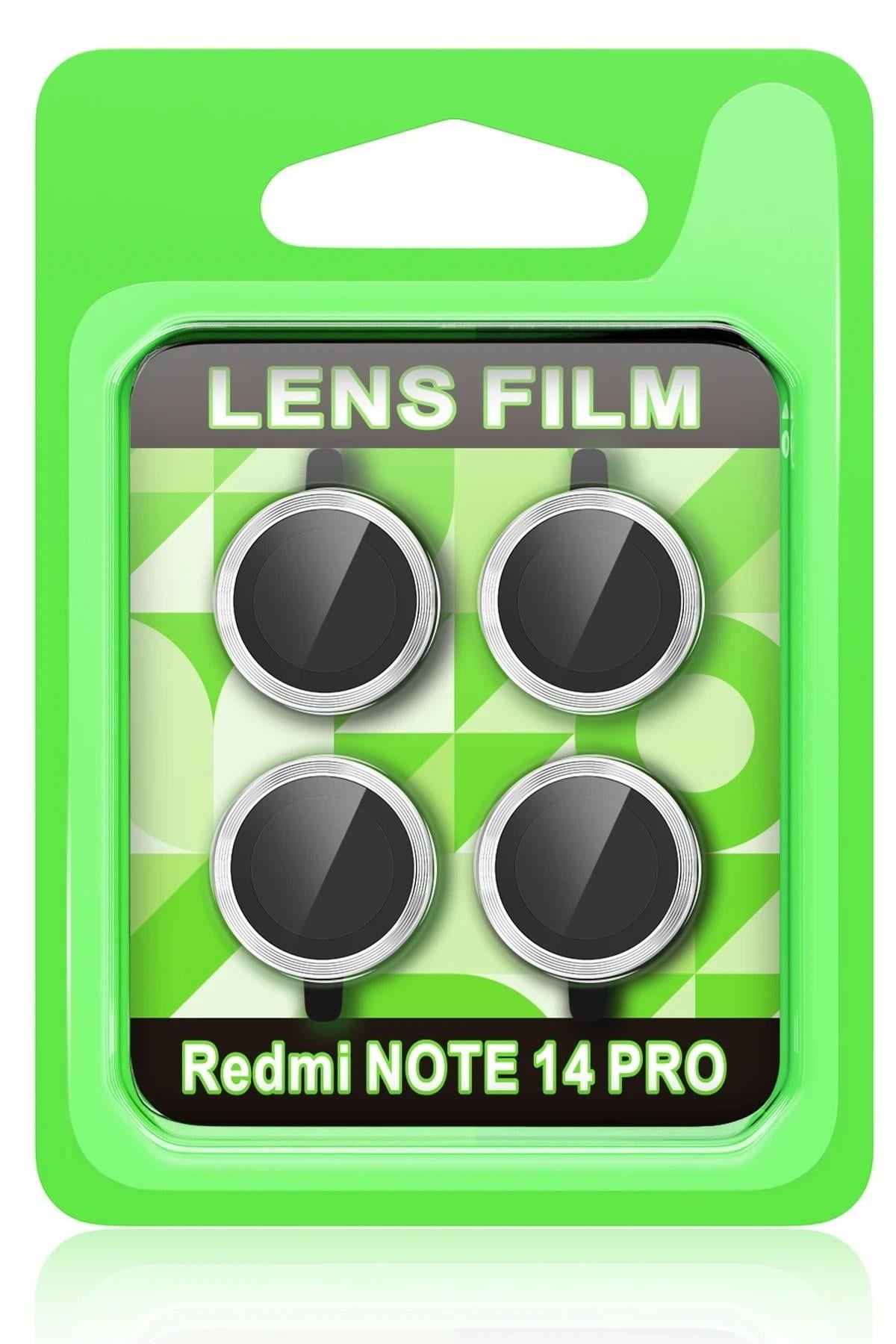 Mey İthalat®   Redmi Note 14 Pro 5G Raze Metal Kamera Lens - Gümüş