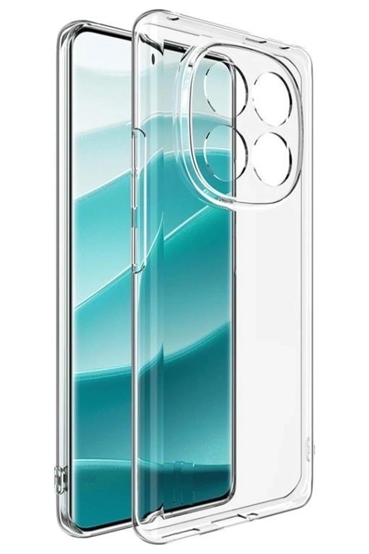Mey İthalat®   Redmi Note 14 Pro Plus Kılıf Lüx Şeffaf Silikon