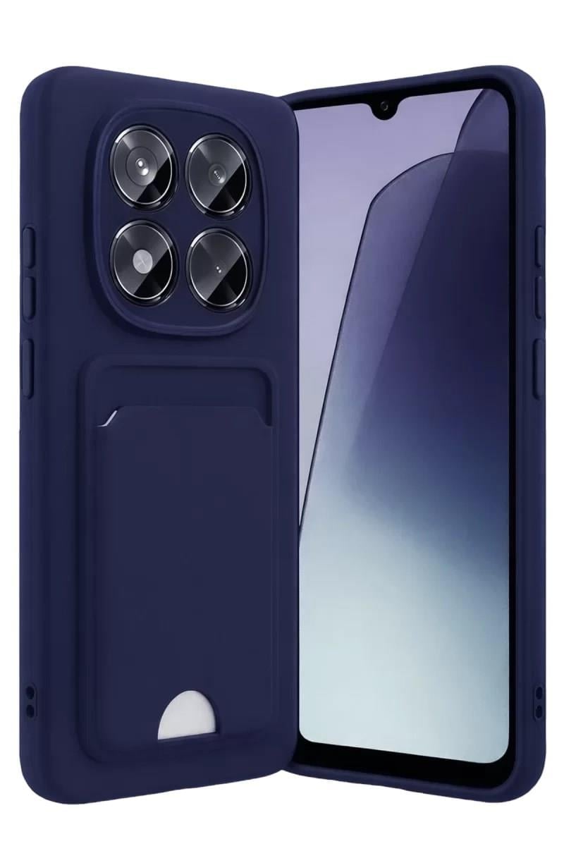 Mey İthalat®   Redmi Note 15 Pro 5G Kelvin Kartvizitli Silikon - Lacivert