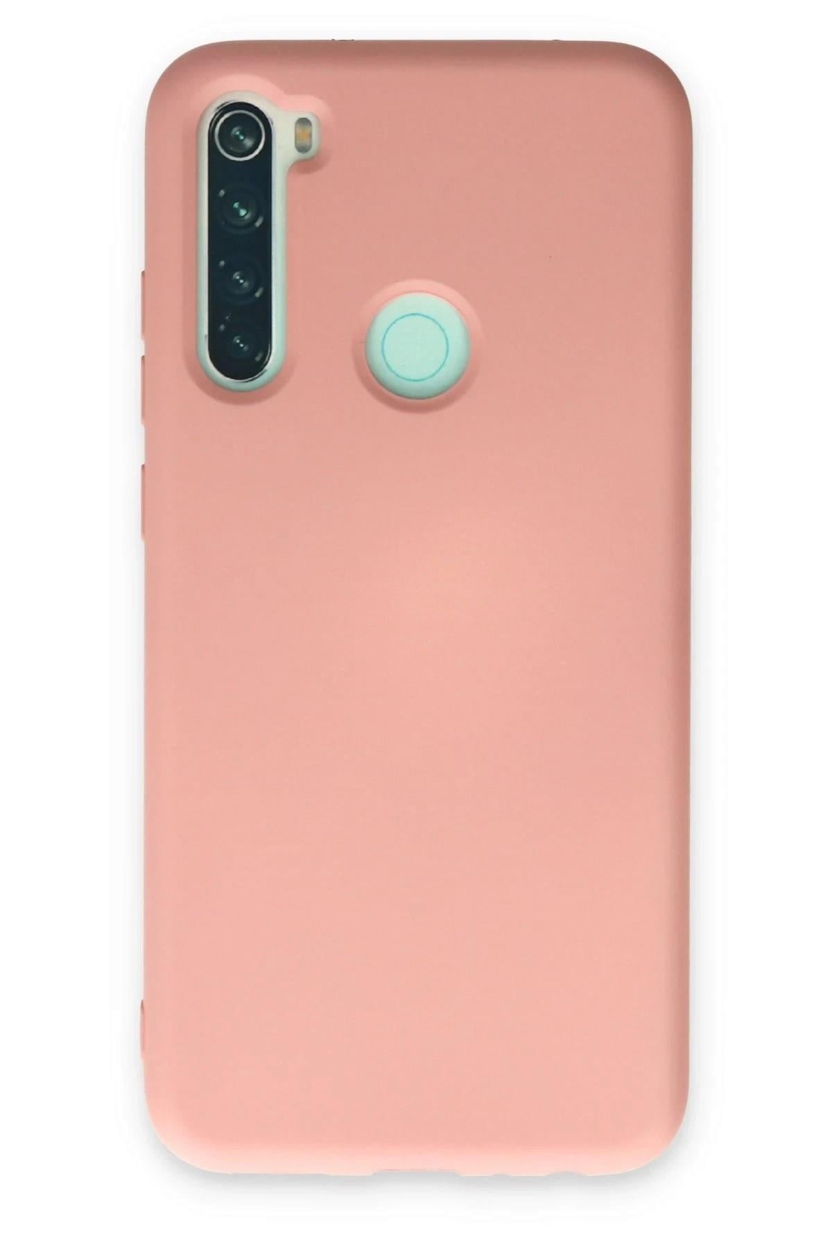 Mey İthalat®   Redmi Note 8 Kılıf Nano içi Kadife Silikon - Pudra