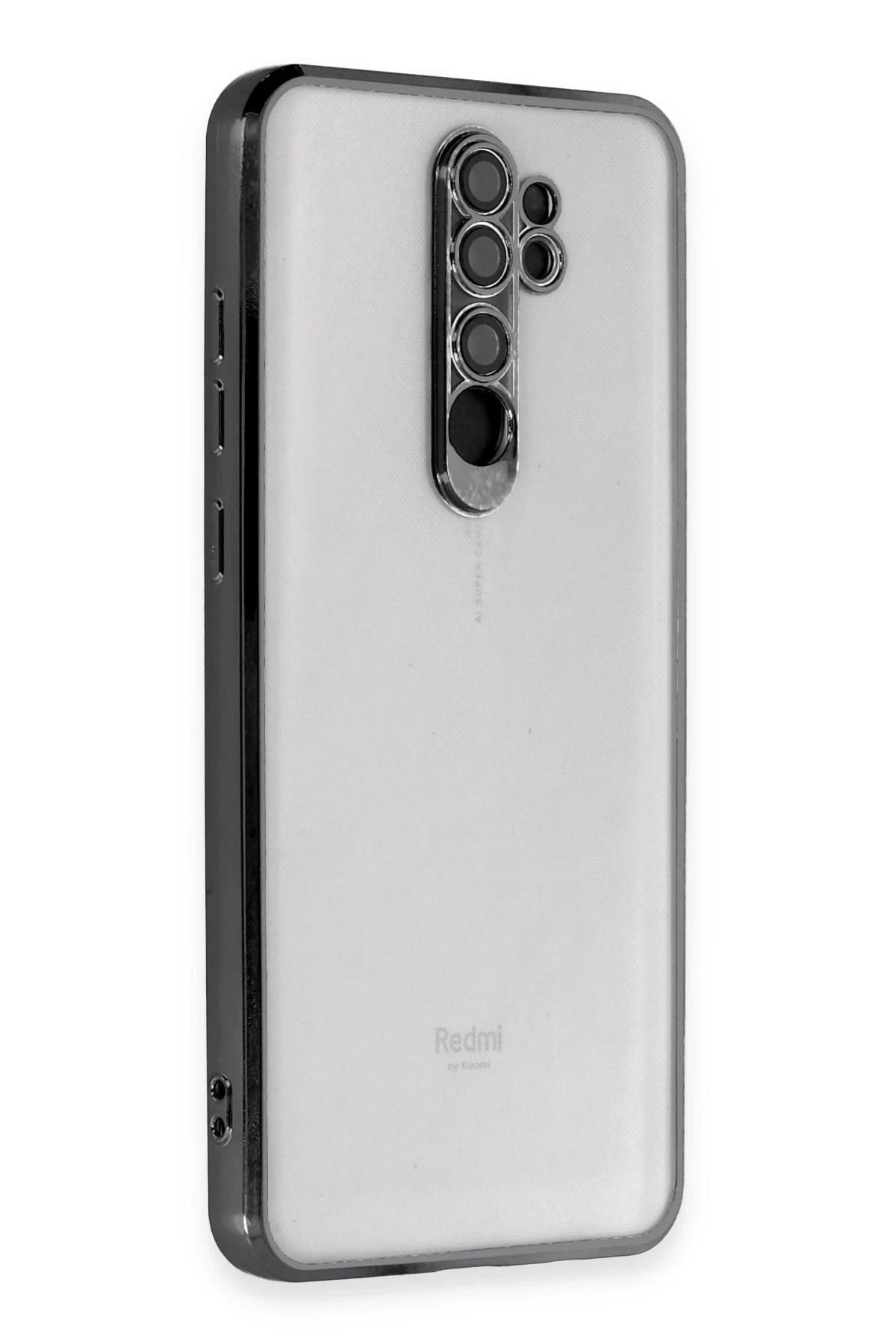 Mey İthalat®   Redmi Note 8 Pro Kılıf  Lensli Silikon - Siyah