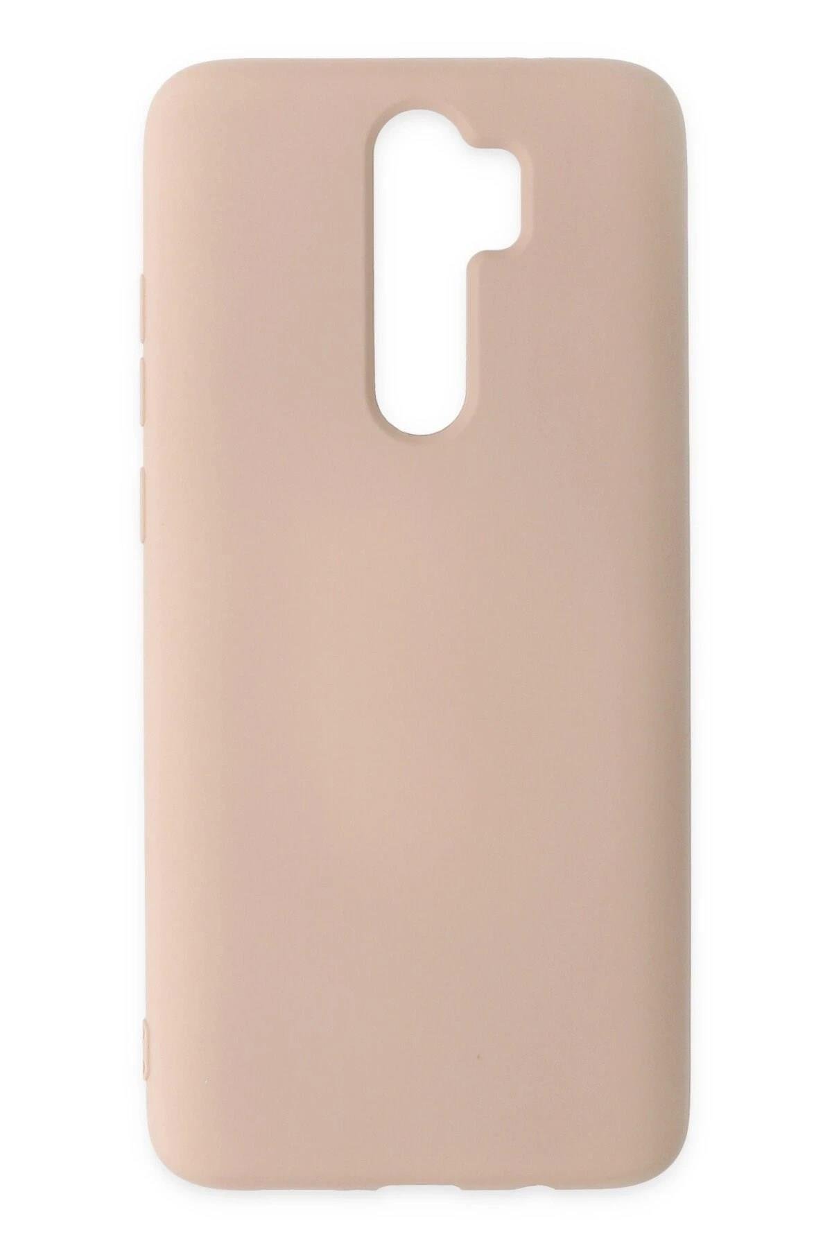 Mey İthalat®   Redmi Note 8 Pro Kılıf Nano içi Kadife Silikon - Pudra