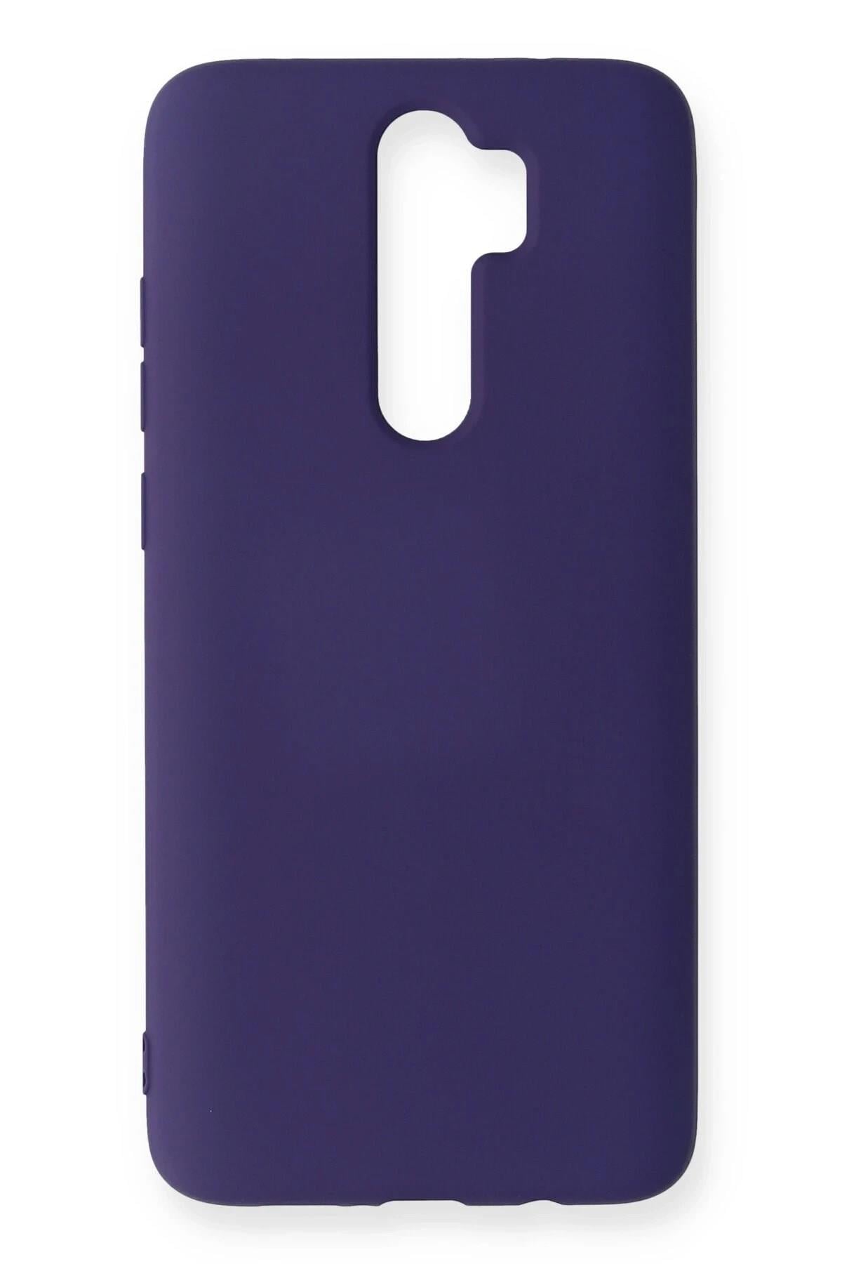 Mey İthalat®   Redmi Note 8 Pro Kılıf Nano içi Kadife Silikon - Mor