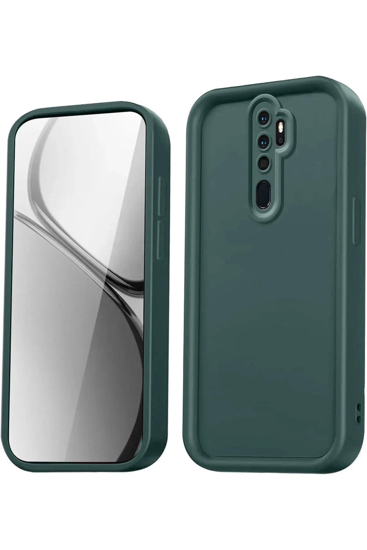 Mey İthalat®   Redmi Note 8 Pro Kılıf Viera Silikon - Koyu Yeşil