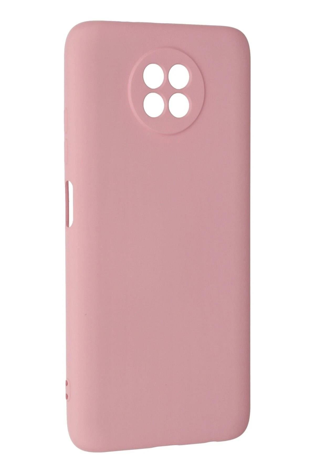 Mey İthalat®   Redmi Note 9 5G Kılıf Nano içi Kadife Silikon - Pembe