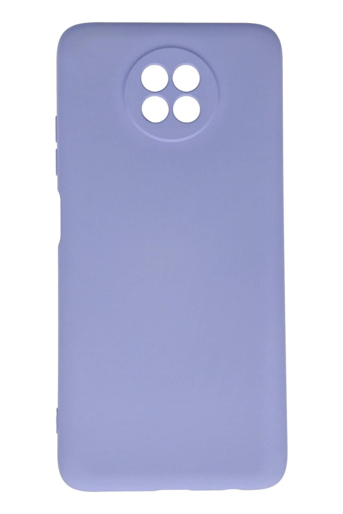 Mey İthalat®   Redmi Note 9 5G Kılıf Nano içi Kadife Silikon - Lila