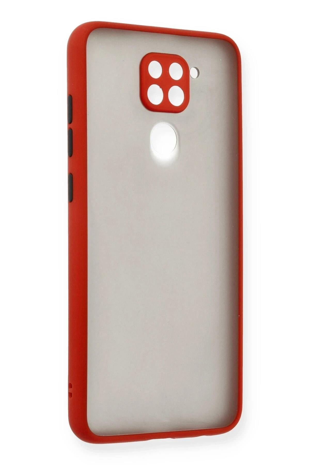 Mey İthalat®   Redmi Note 9 Kılıf Montreal Silikon Kapak - Kırmızı
