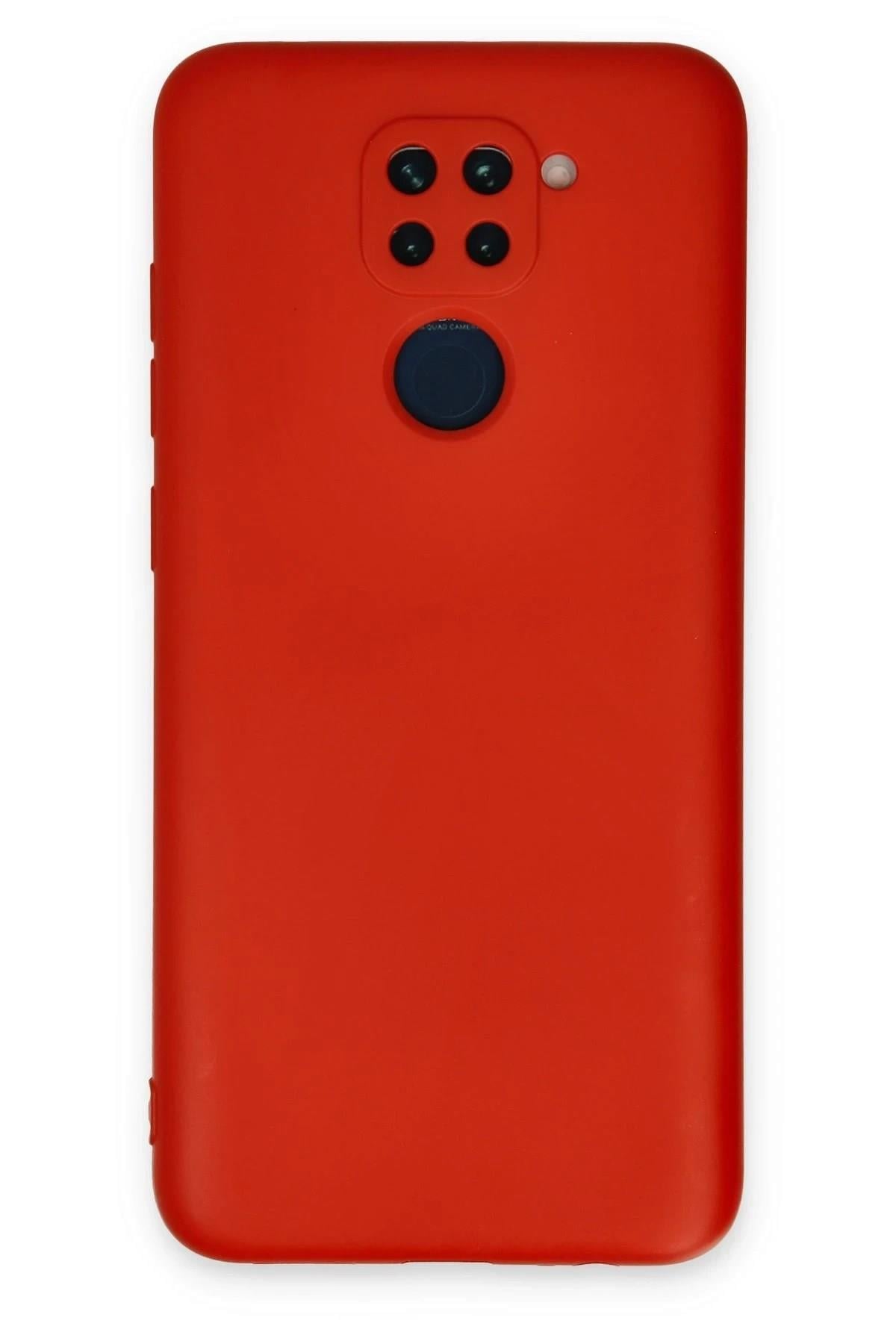 Mey İthalat®   Redmi Note 9 Kılıf Nano içi Kadife Silikon - Kırmızı