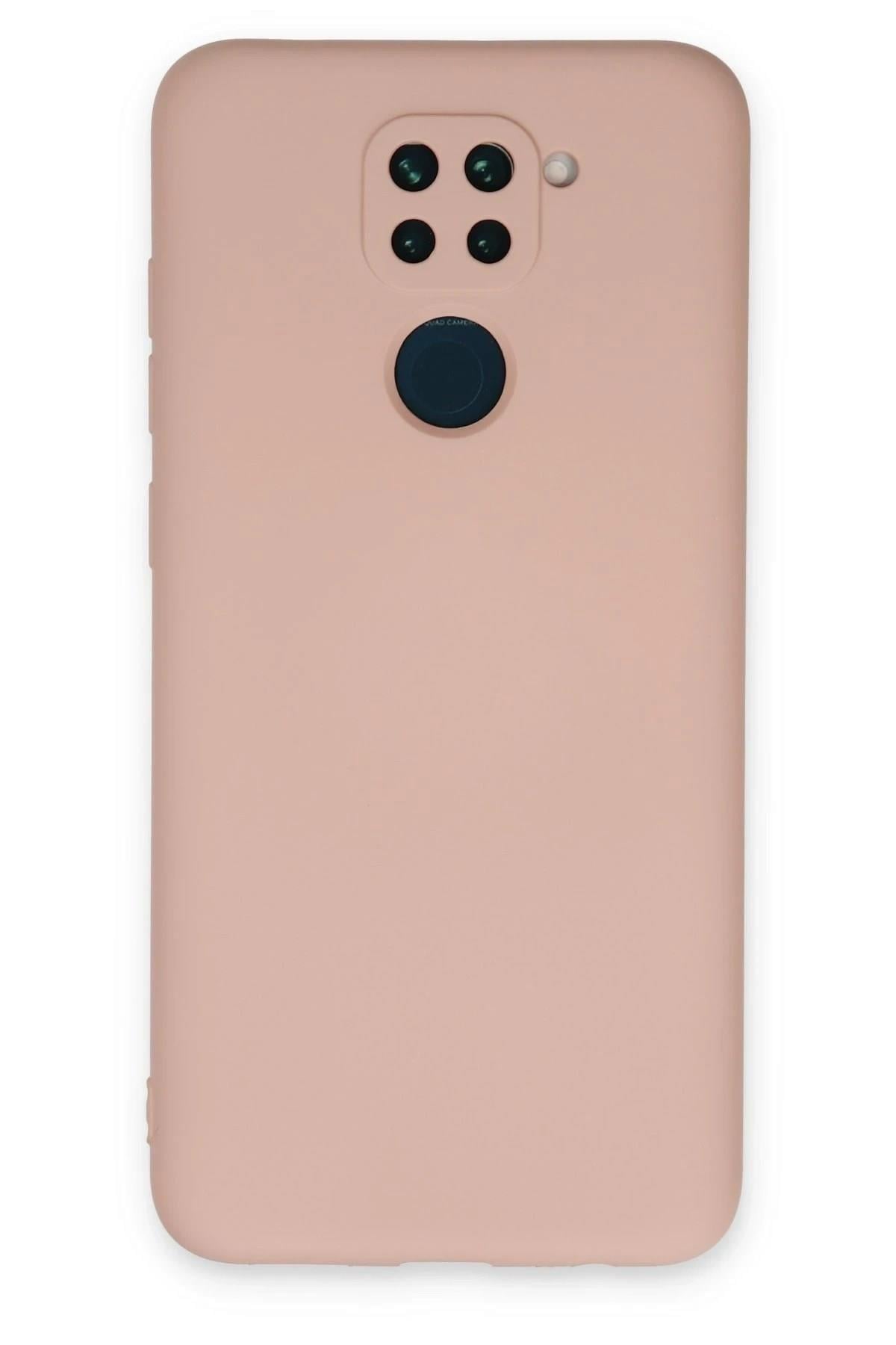 Mey İthalat®   Redmi Note 9 Kılıf Nano içi Kadife Silikon - Pudra