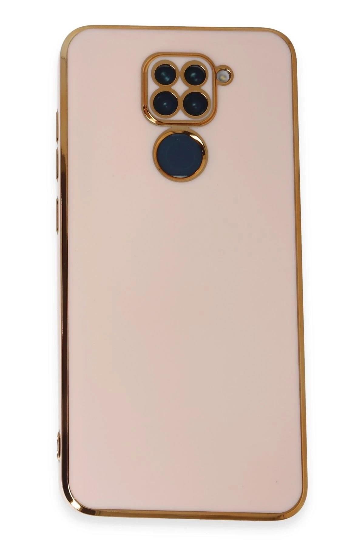 Mey İthalat®   Redmi Note 9 Kılıf Volet Silikon - Pembe