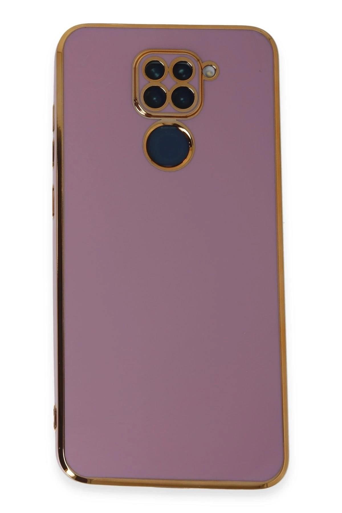 Mey İthalat®   Redmi Note 9 Kılıf Volet Silikon - Mor