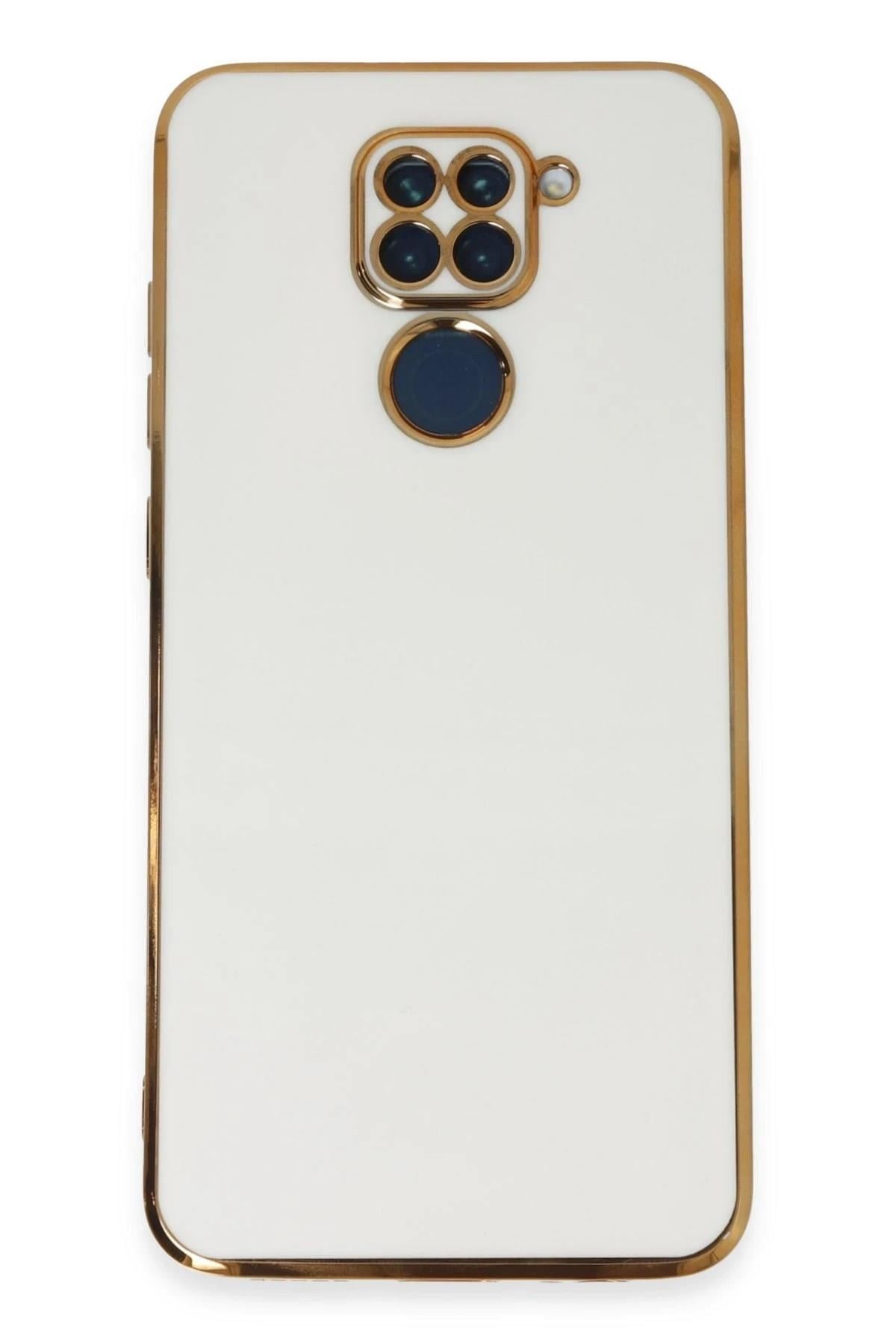 Mey İthalat®   Redmi Note 9 Kılıf Volet Silikon - Beyaz