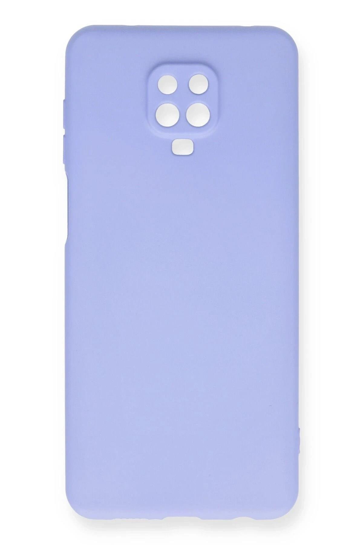 Mey İthalat®   Redmi Note 9 Pro Kılıf Nano içi Kadife Silikon - Lila