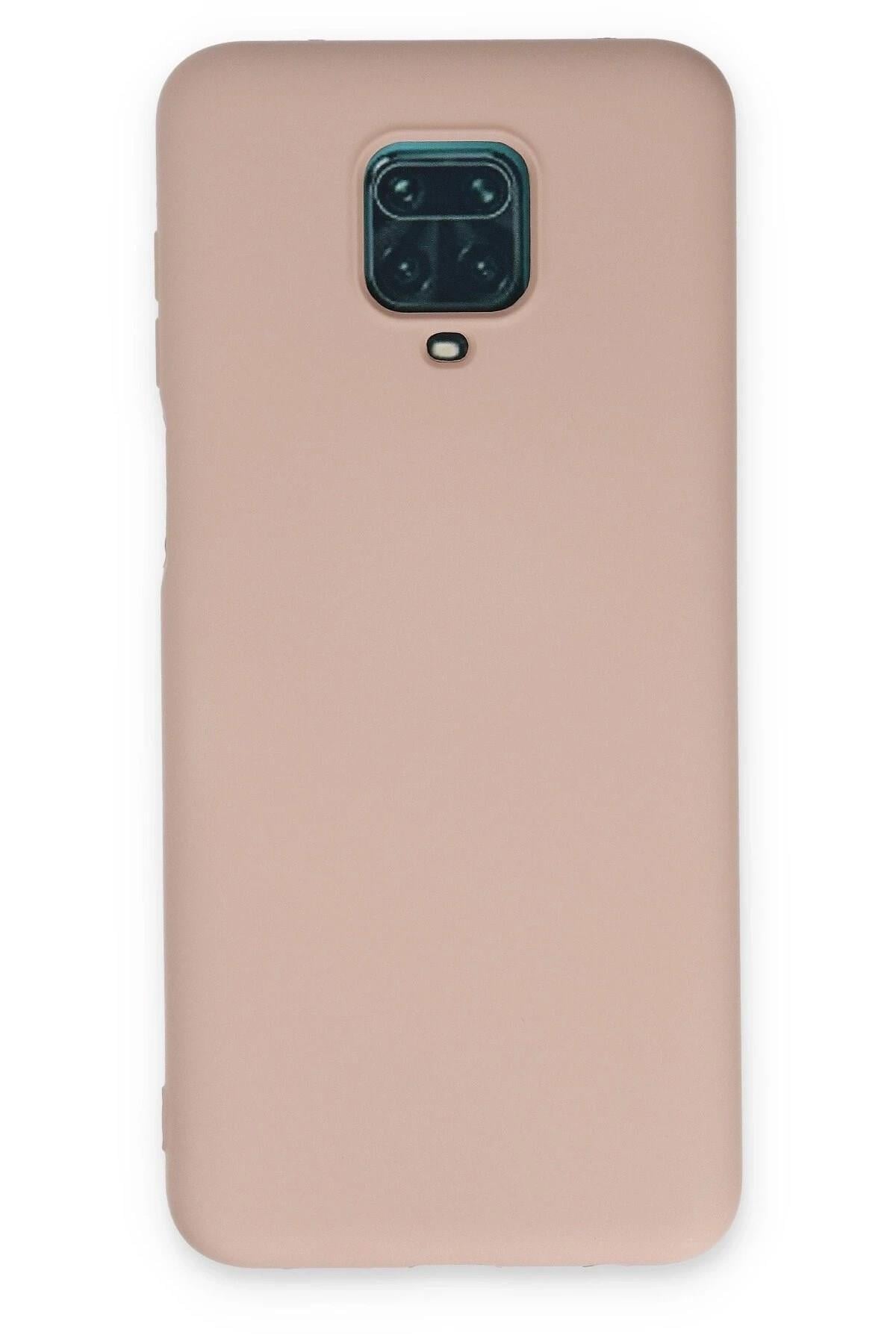 Mey İthalat®   Redmi Note 9 Pro Kılıf Nano içi Kadife Silikon - Pudra
