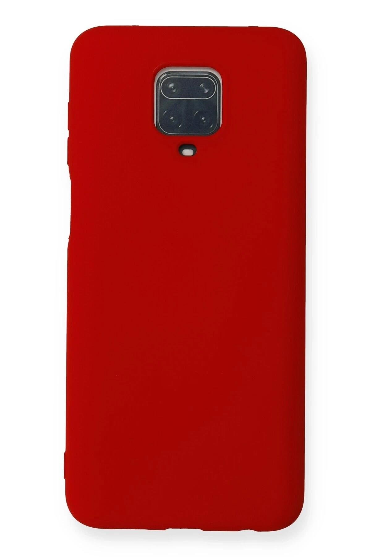 Mey İthalat®   Redmi Note 9 Pro Kılıf Nano içi Kadife Silikon - Kırmızı