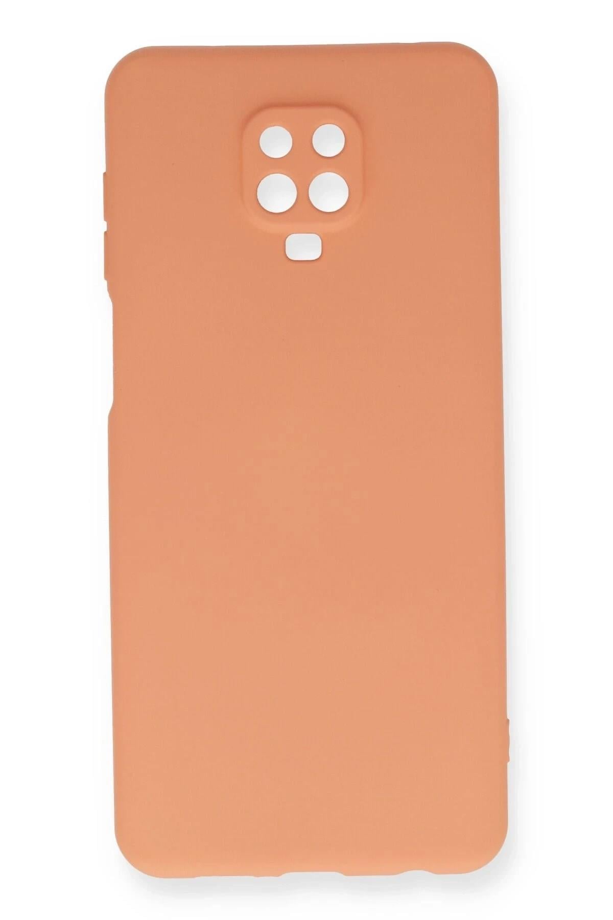Mey İthalat®   Redmi Note 9 Pro Kılıf Nano içi Kadife Silikon - Turuncu