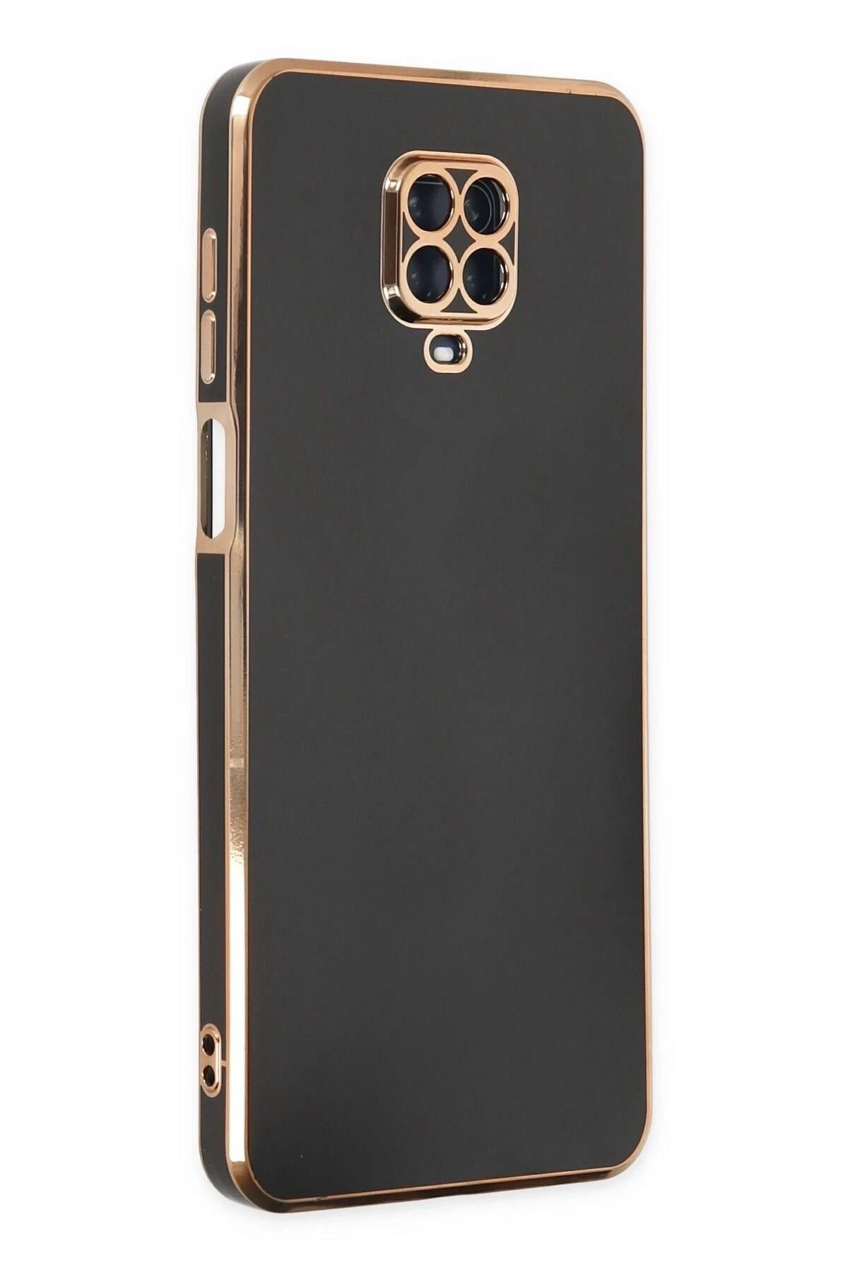 Mey İthalat®   Redmi Note 9 Pro Kılıf Volet Silikon - Siyah