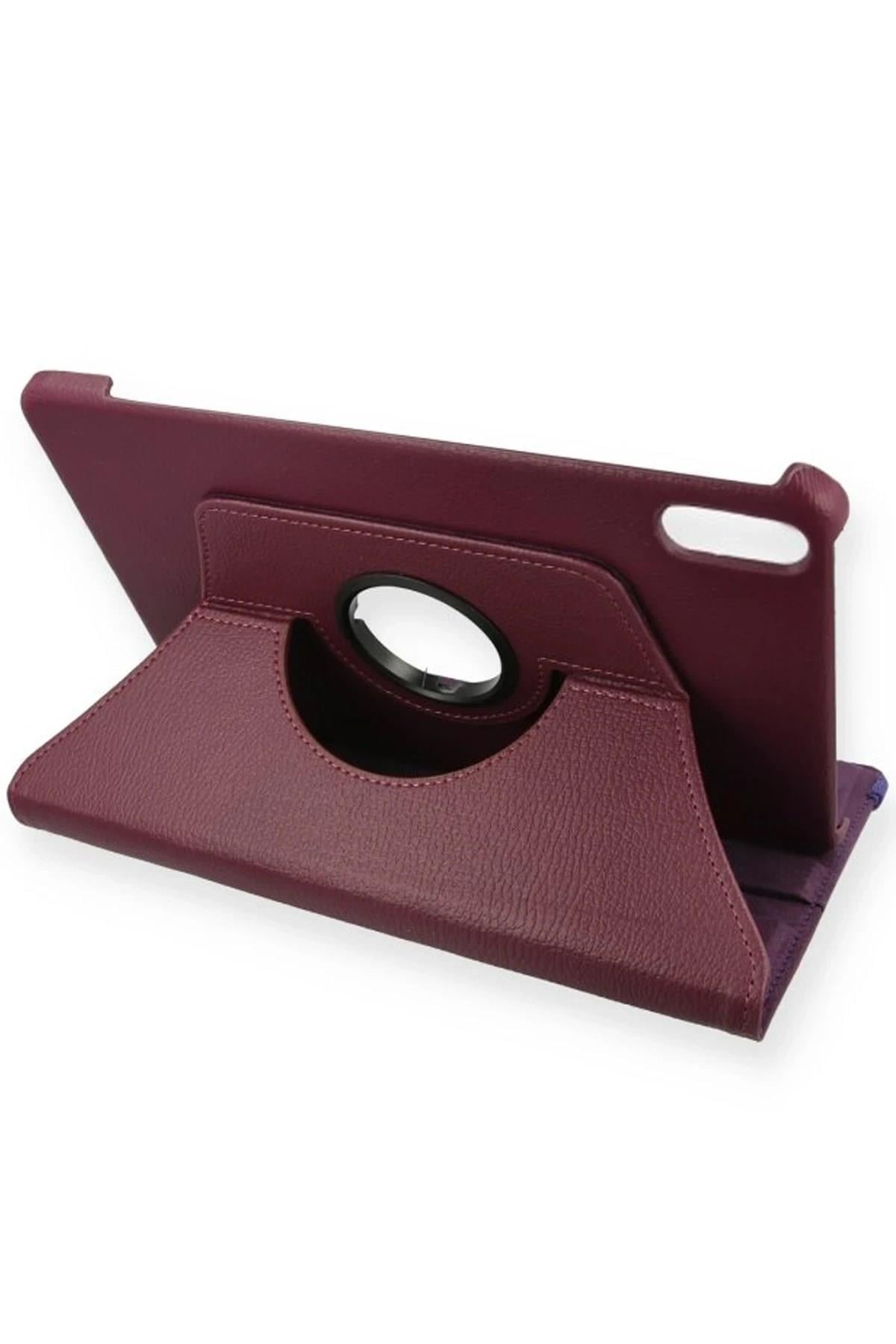 Mey İthalat®   Redmi Pad 2 Kılıf 360 Tablet Deri Kılıf - Mürdüm