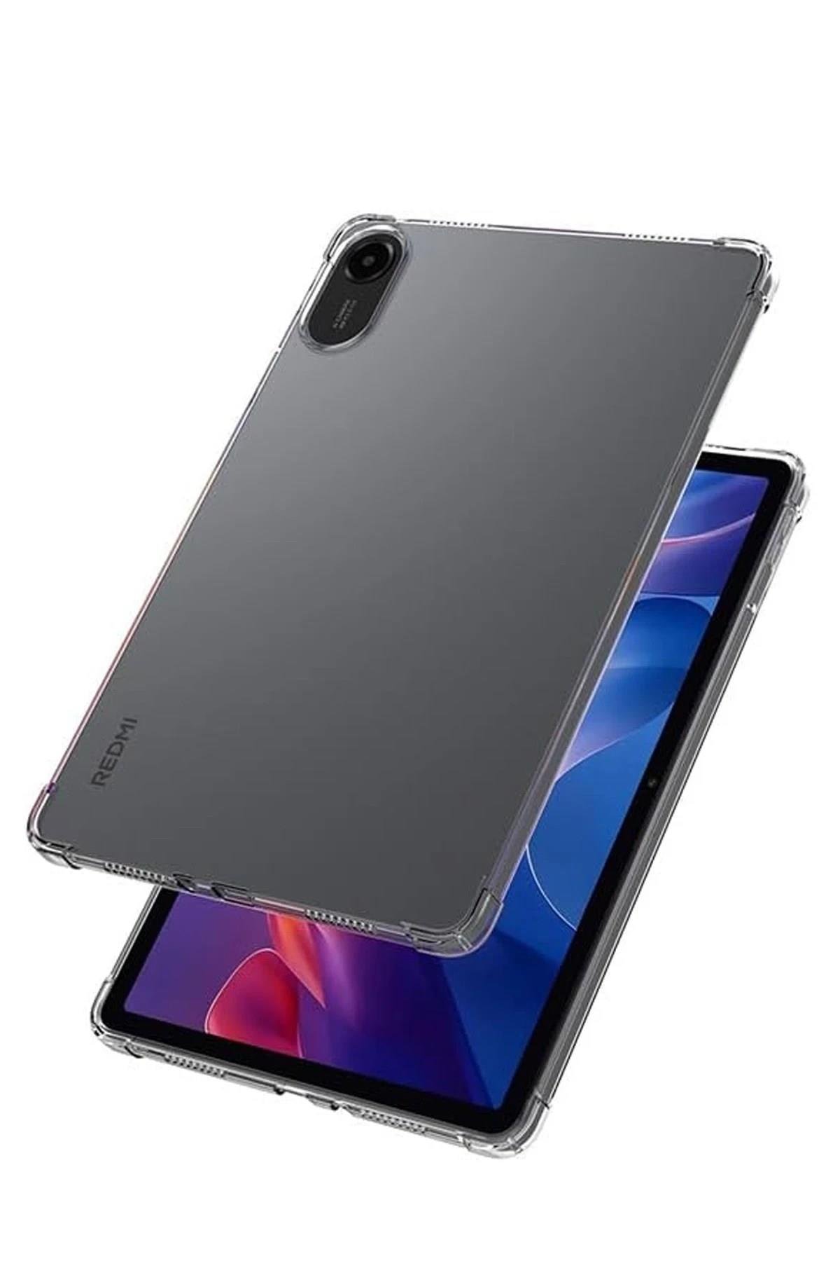 Mey İthalat®   Redmi Pad 2 Kılıf Anti Shock Tablet Silikon - Şeffaf