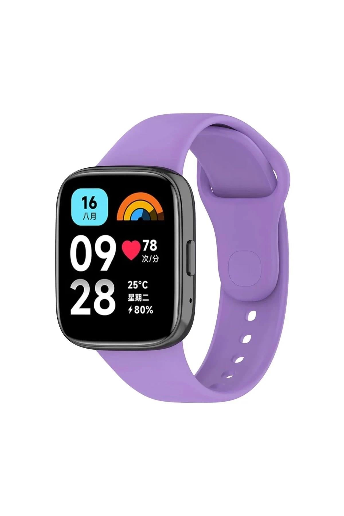 Mey İthalat®   Redmi Watch 3 Active Klasik Kordon - Lila