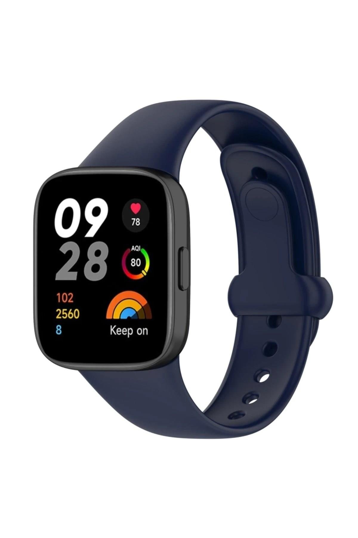 Mey İthalat®   Redmi Watch 3 Origin Silikon Kordon - Lacivert