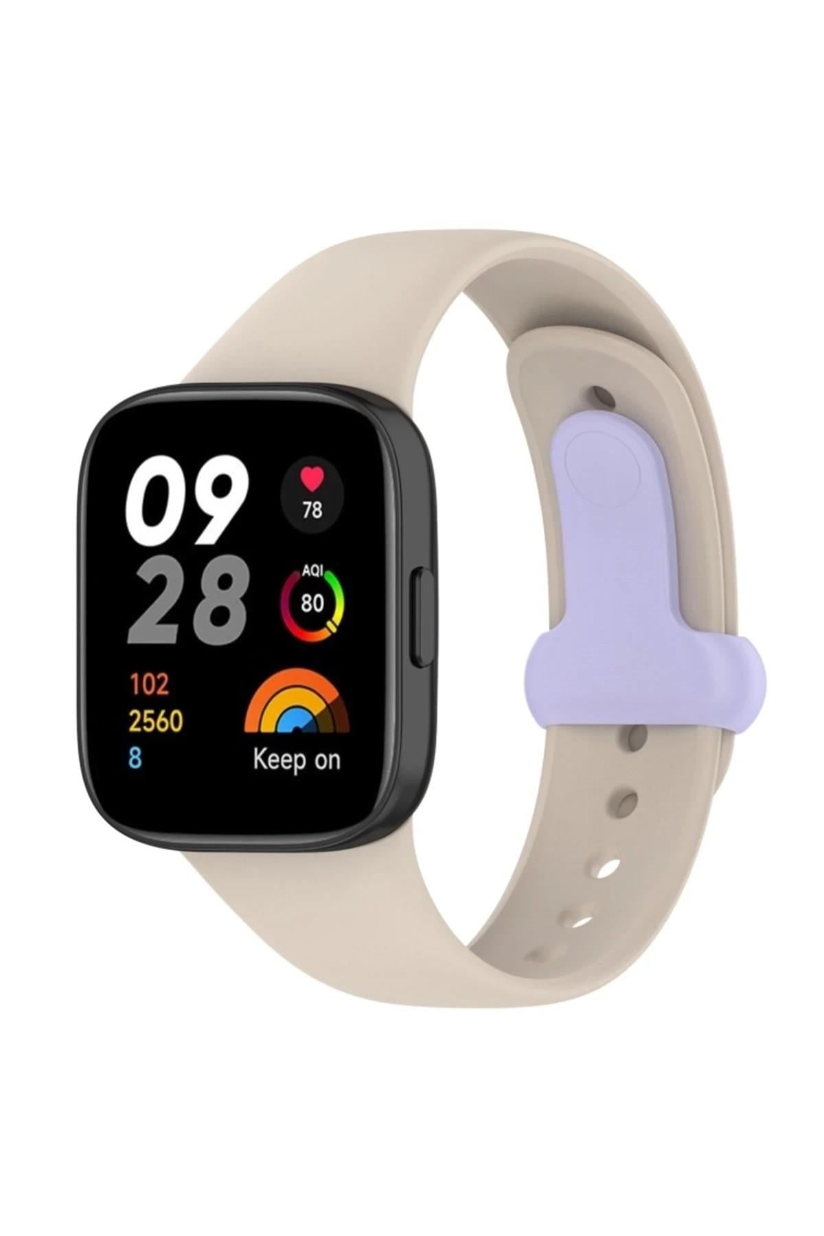 Mey İthalat®   Redmi Watch 3 Origin Silikon Kordon - Bej