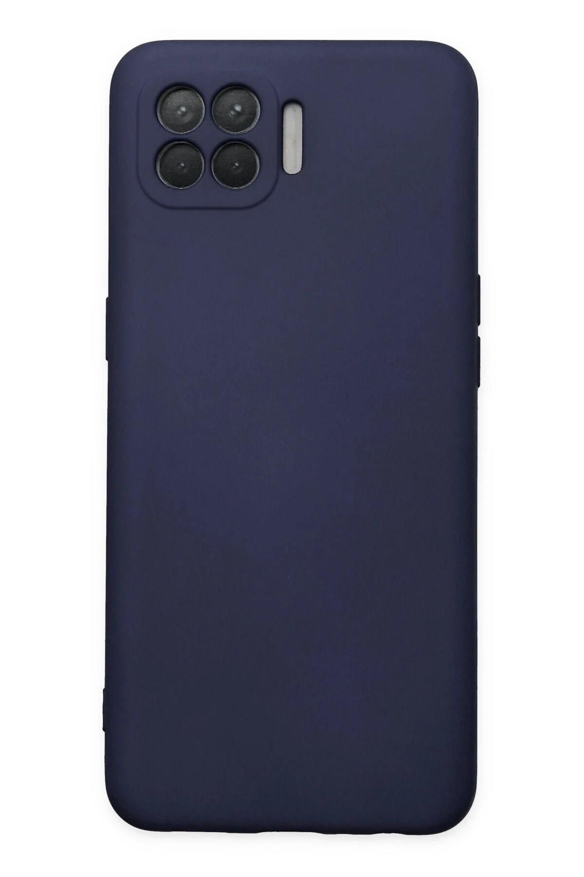 Mey İthalat®   Reno 4 Lite Kılıf Nano içi Kadife Silikon - Lacivert