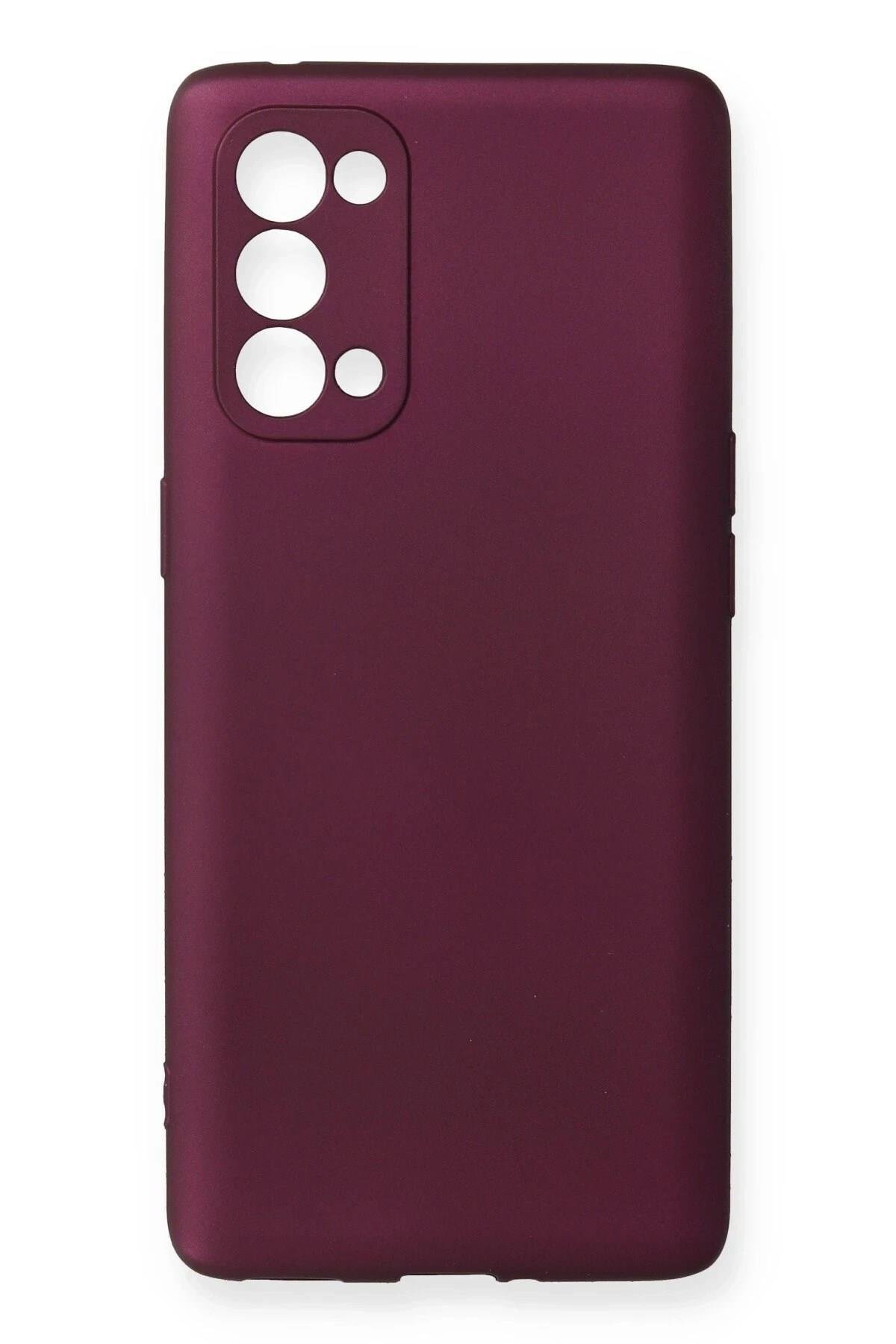 Mey İthalat®   Reno 5 Pro Kılıf First Silikon - Mürdüm
