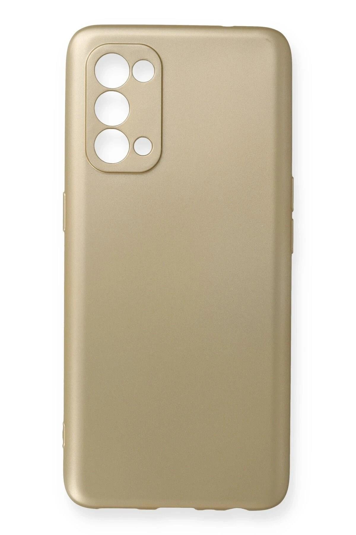 Mey İthalat®   Reno 5 Pro Kılıf First Silikon - Gold