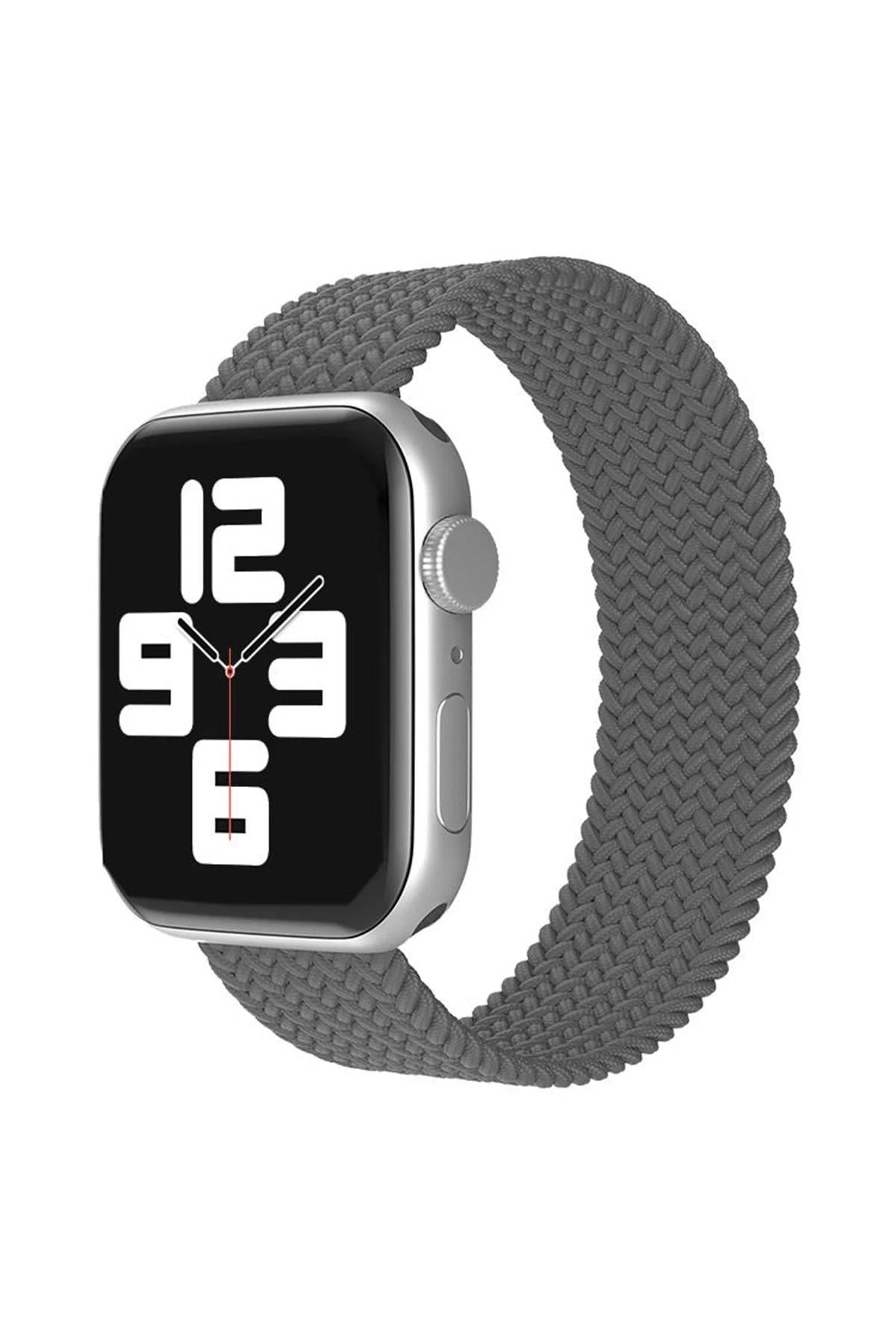 Mey İthalat®   Watch 38mm Ayarlı Solo Silikon Kordon - Gri