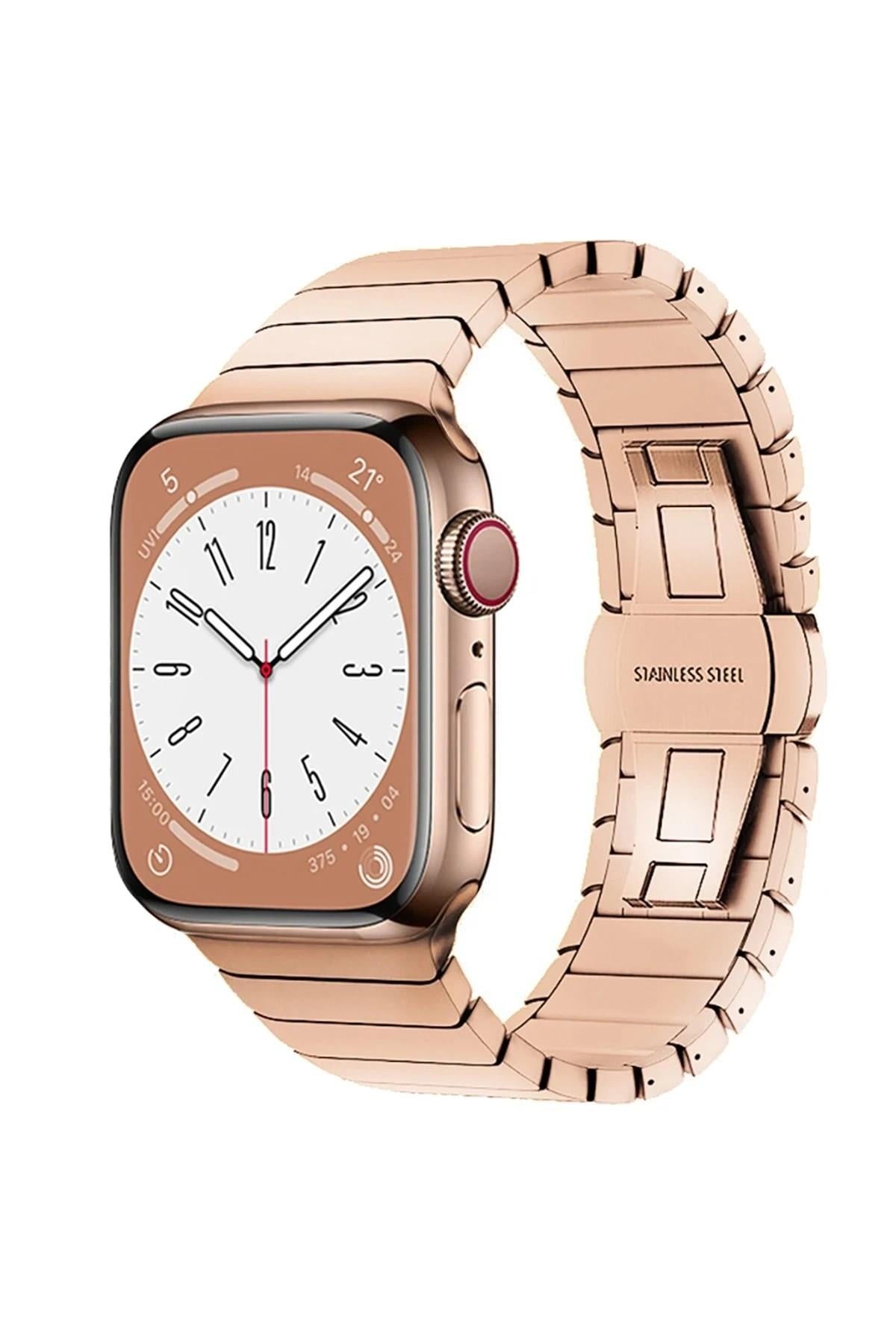 Mey İthalat®   Watch 42mm KR413 Fine Steel Kordon - Rose