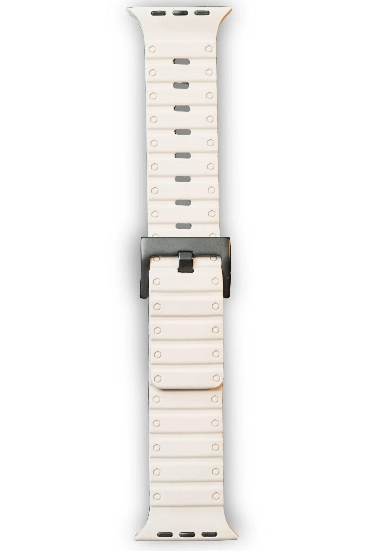 Mey İthalat®   Watch 42mm Magnus Mıknatıslı Silikon Kordon - Yıldız Işığı