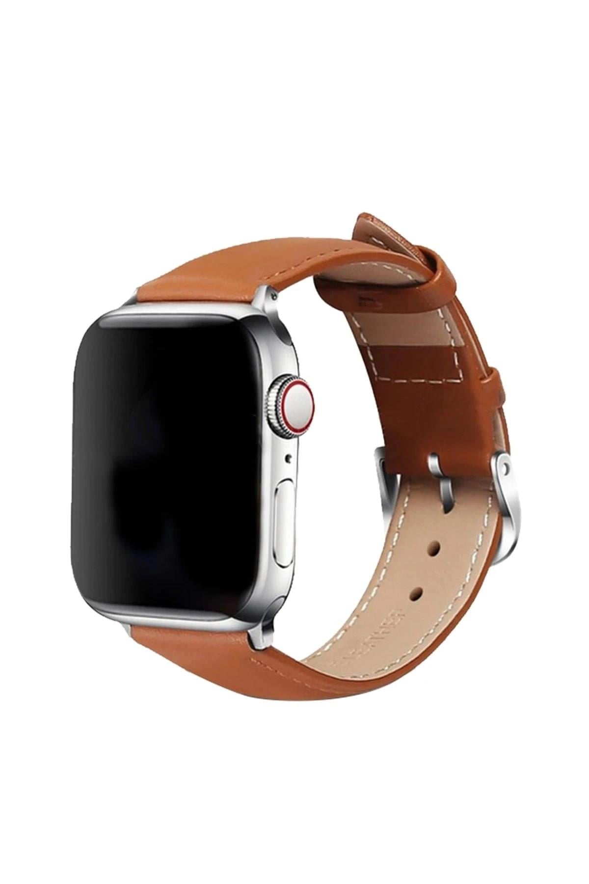 Mey İthalat®   Watch 42mm NL26 Deri Kordon - Taba