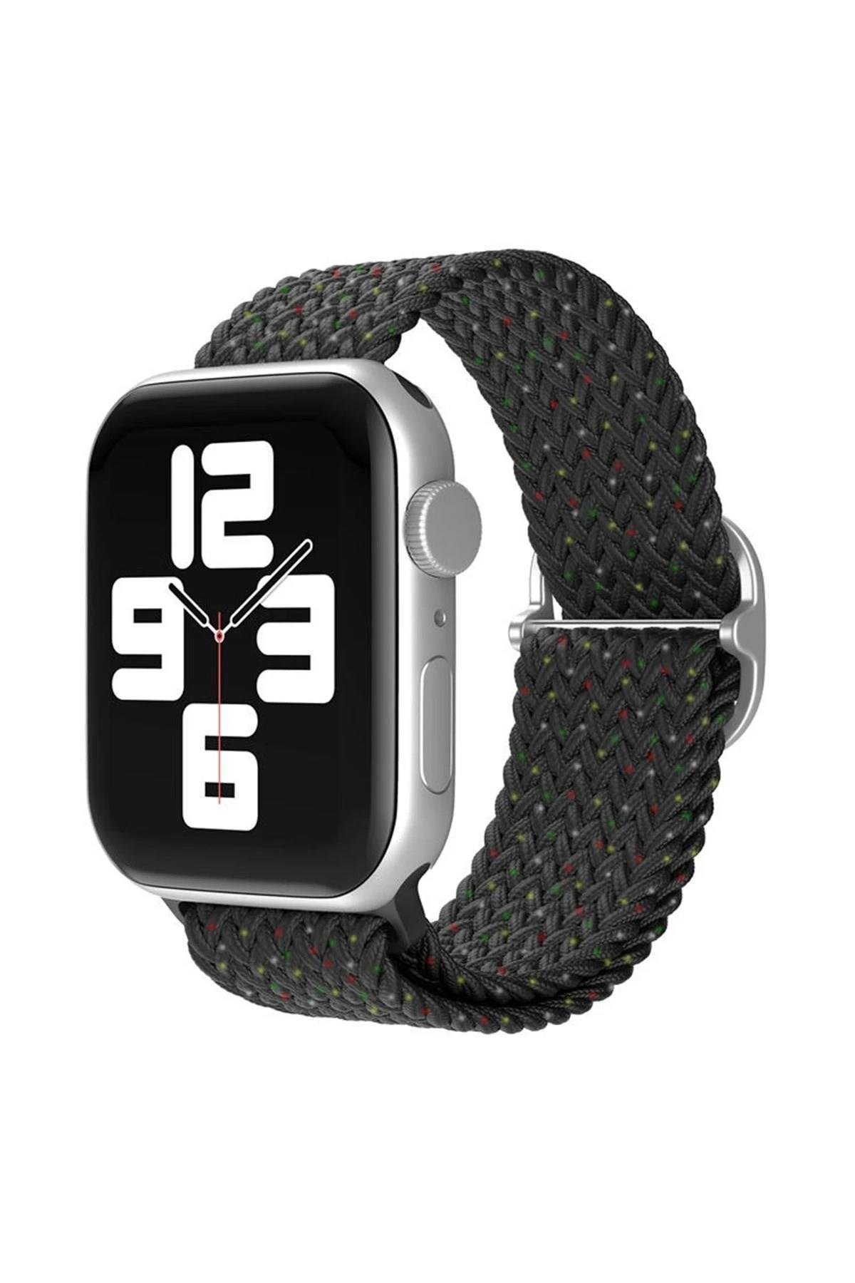 Mey İthalat®   Watch 42mm Star Kordon - Benekli Siyah