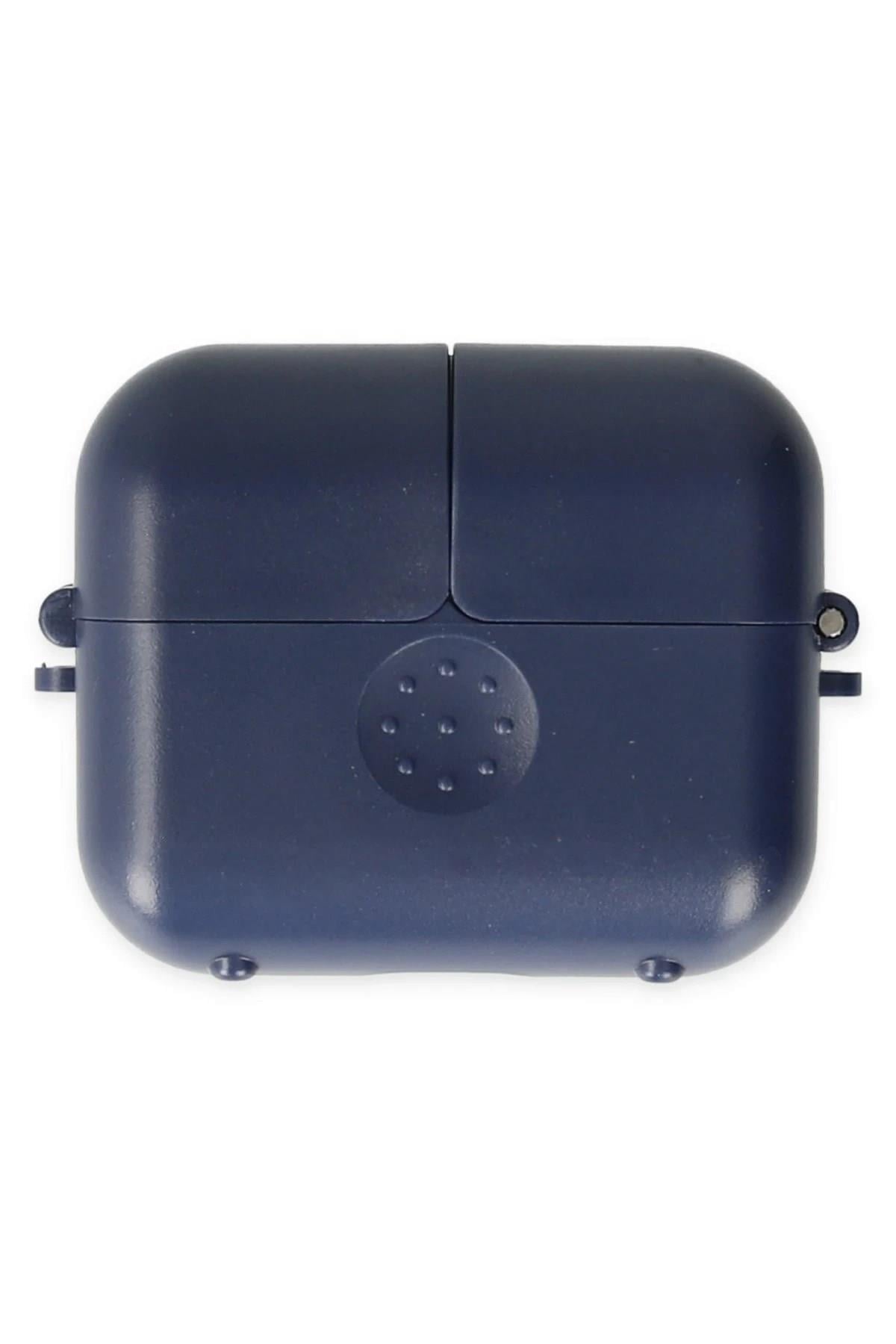 Mey İthalat®  Airpods 3 (3.nesil) Basmalı Kılıf - Lacivert