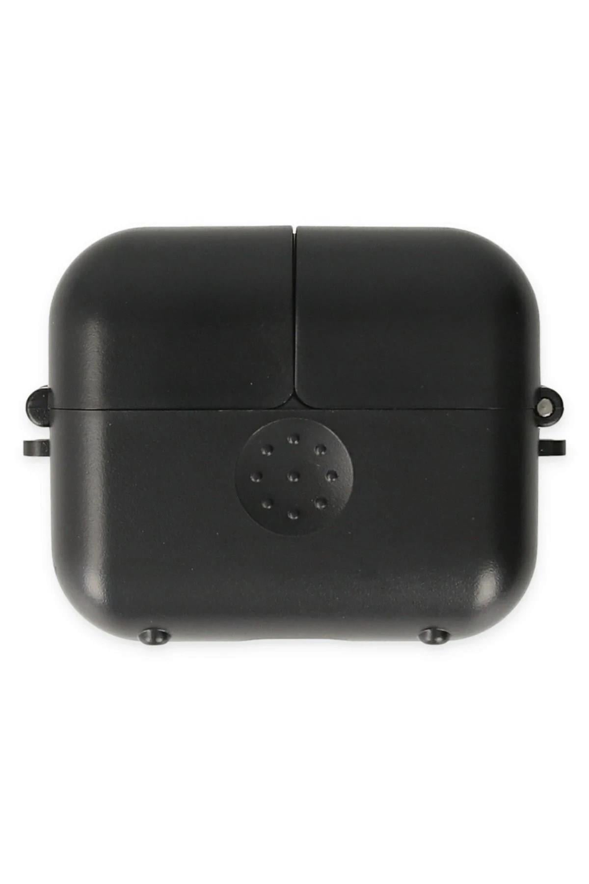 Mey İthalat®  Airpods 3 (3.nesil) Basmalı Kılıf - Siyah