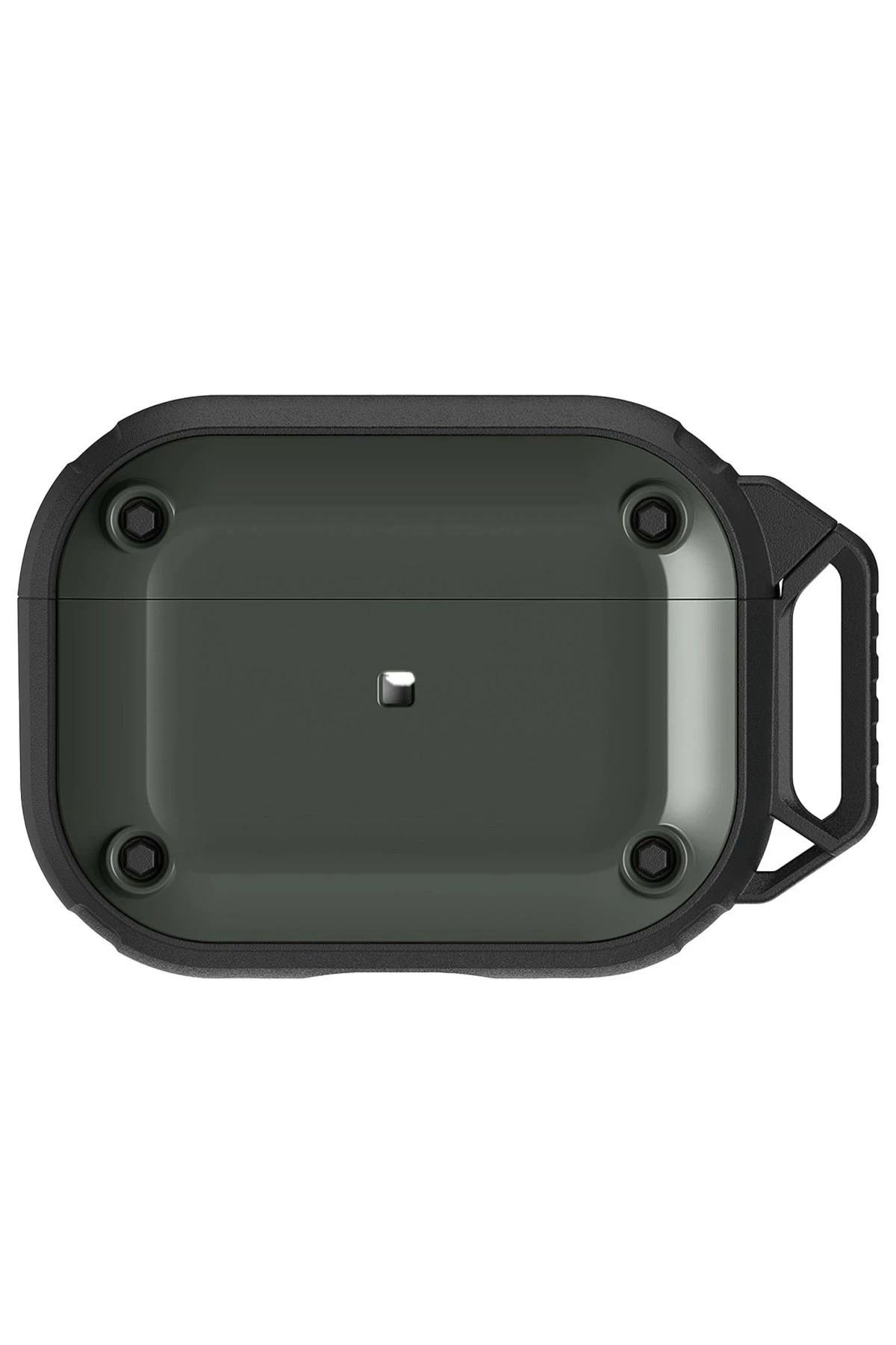 Mey İthalat®  Airpods Pro 2 (2.nesil) Asgard Kılıf - Koyu Yeşil